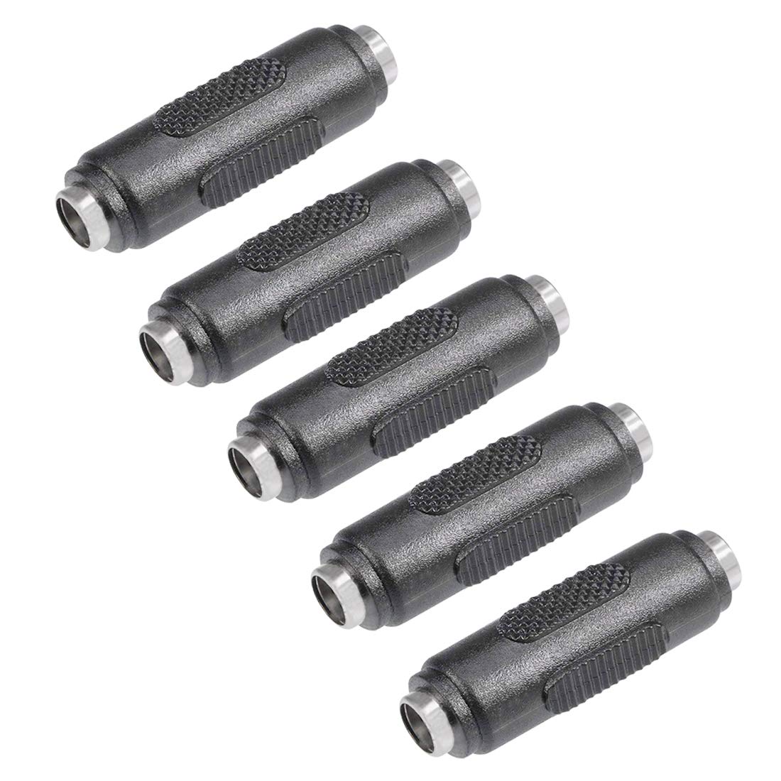 5Pcs Lime2018 Dc Female To Female Connector 5.5Mm X 2.1Mm 12V 5A Power Cable Jack Adapter
