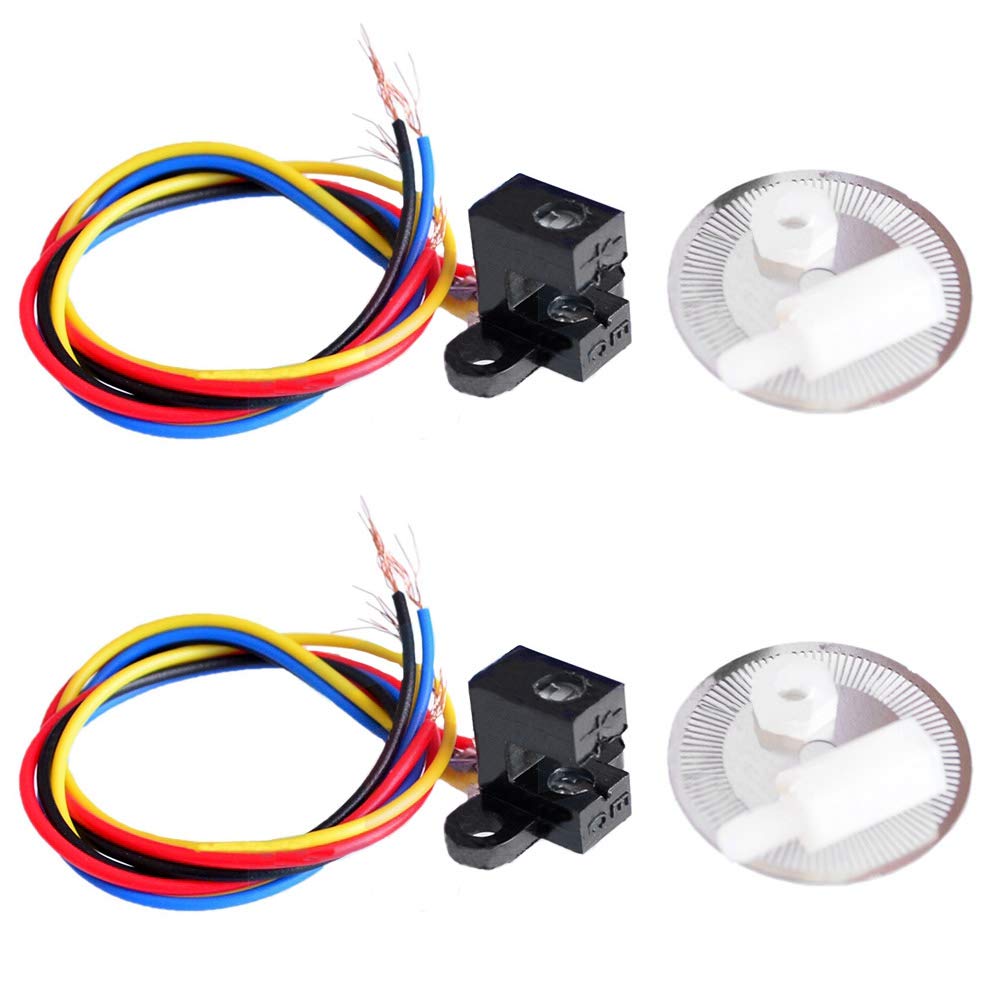 Ximimark 2Pcs Photoelectric Speed Sensor Encoder Coded Disc Code Wheel For Smart Car C B D E Models