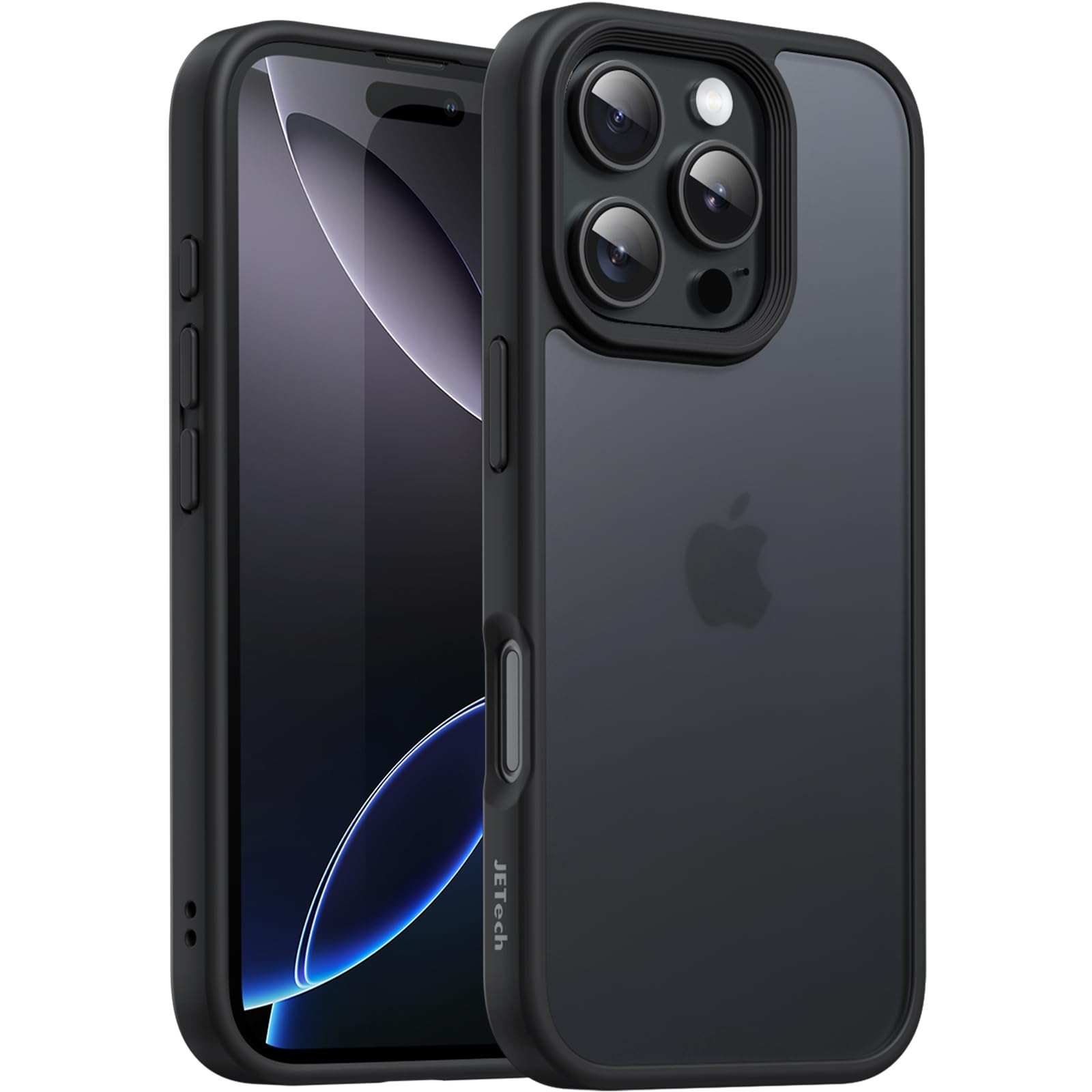 JETech Matte Case for iPhone 16 Pro Max 6.9-Inch, Shockproof Military Grade Drop Protection, Frosted Translucent Back Phone Cove