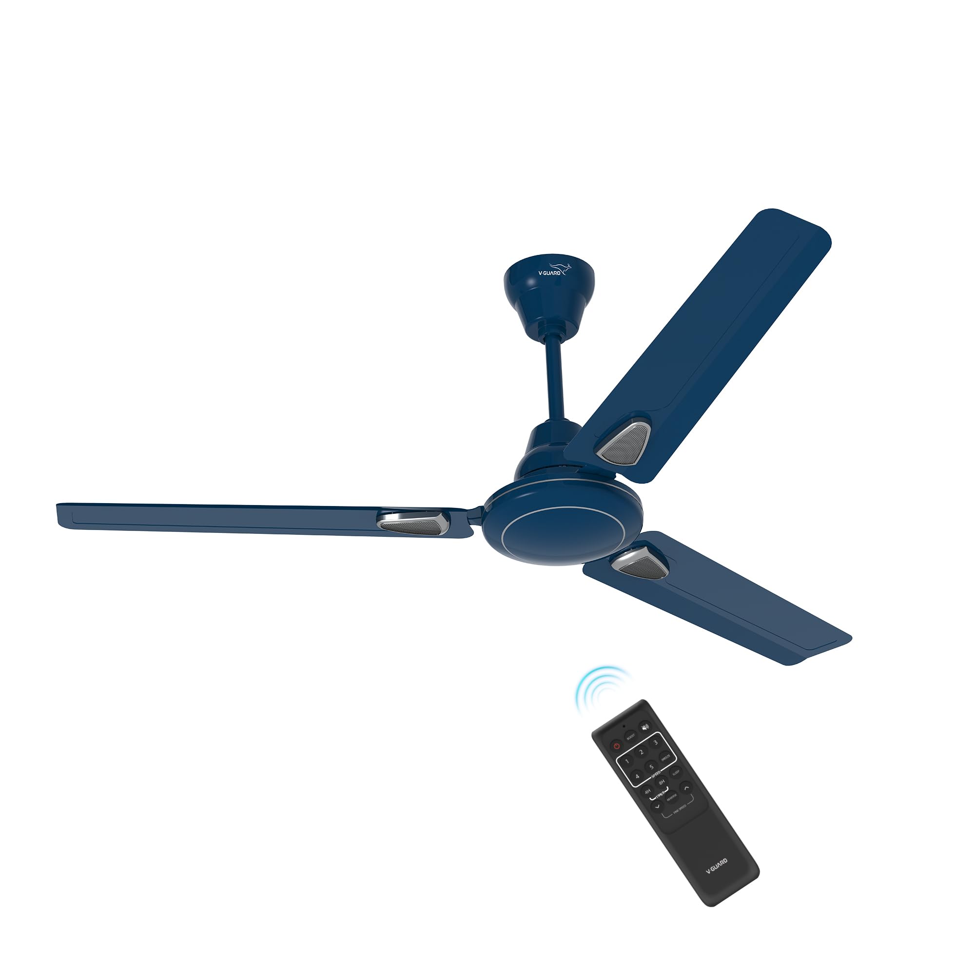 VGuard Windle Deco Bldc Ceiling Fan 1200 Mm | 5 Star Bee Rated | 34W EnergySaving Bldc Motor | Remote Control With 4 Wind Mode