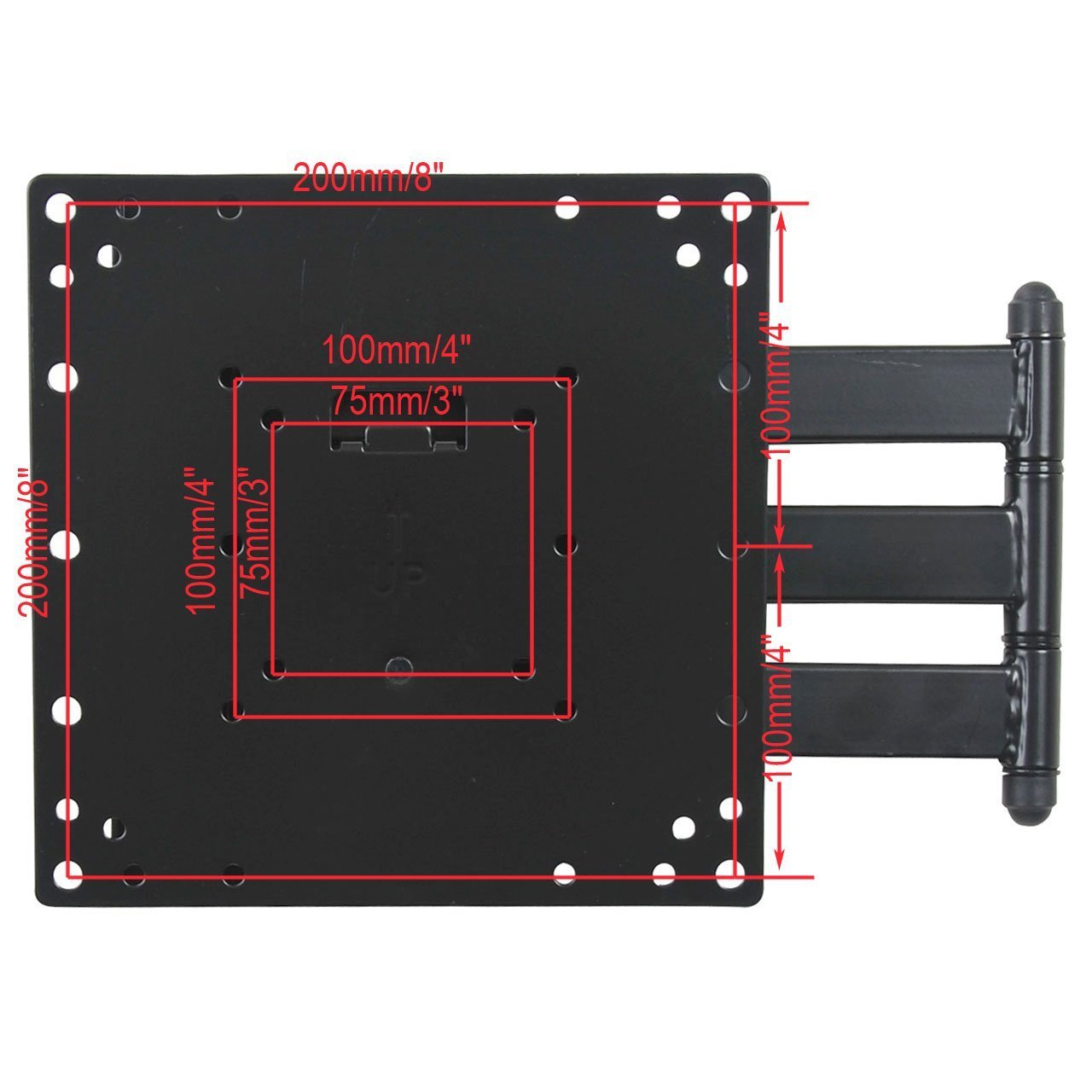 Videosecu Articulating Tv Wall Mount Bracket Fit Sansui 26 32 Hdlcd2650 Sled3228 Hdlcd3250 Hdlcdvd328 Sled3280 Lcd Led Flat Pane