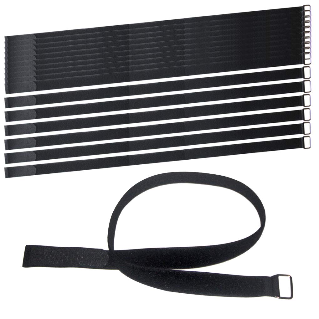 Vigaer 36 Inch Cable Strap With Buckle   16 Pack Hook And Loop Fastening Straps   Adjustable Nylon Extend Securing Strap