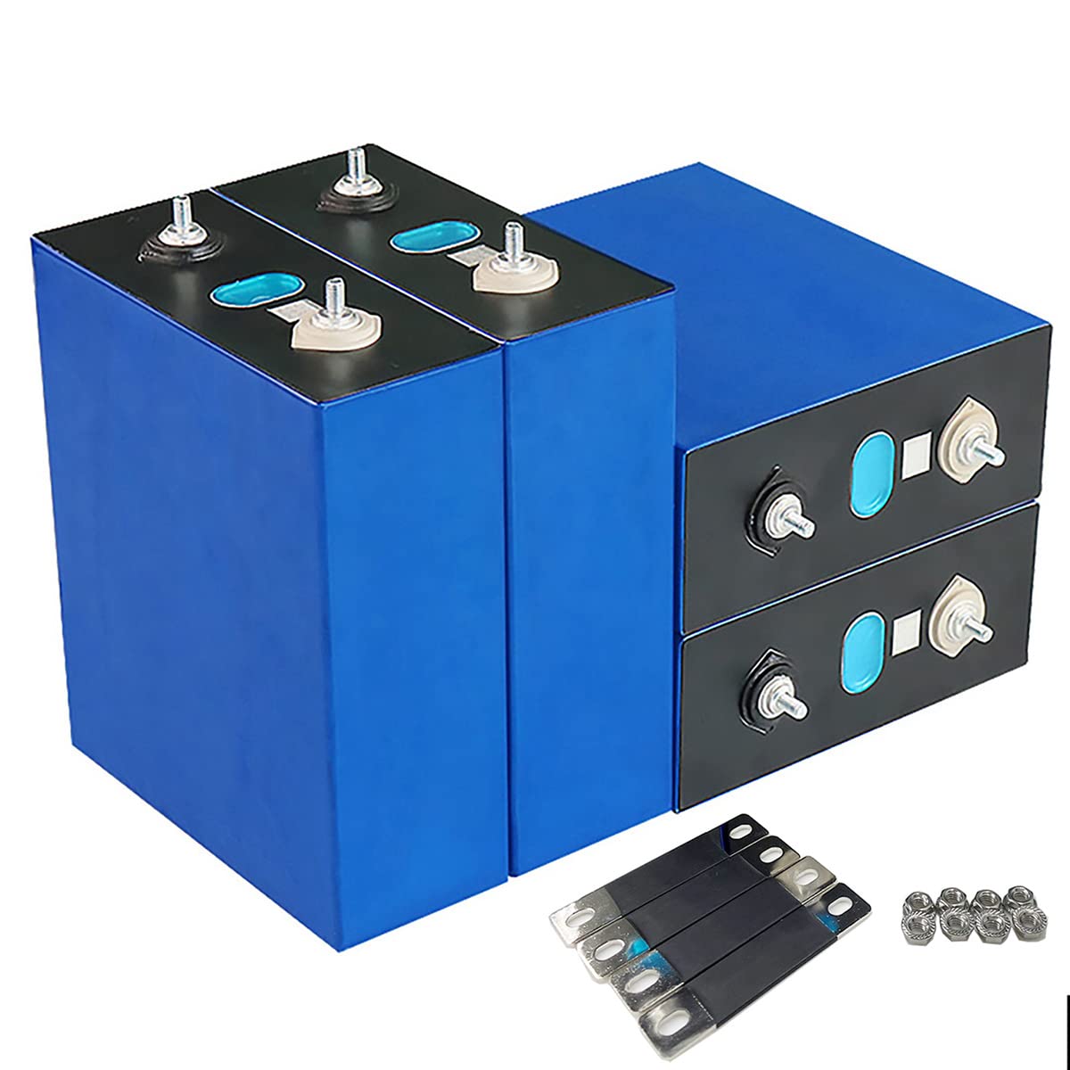 Vnsznr Eve Lifepo4 Cell 280Ah 3.2V Battery 4Pcs Grade A Deep Cycle Lithium Iron Phosphate Rechargeable Battery With Screws And B