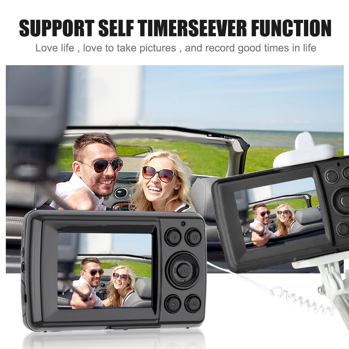 Acuvar 16Mp Megapixel Compact Digital Photo And Video Camera With 2.4'' Lcd Screen, Mic Input And Usb Media Transfer (Gold)