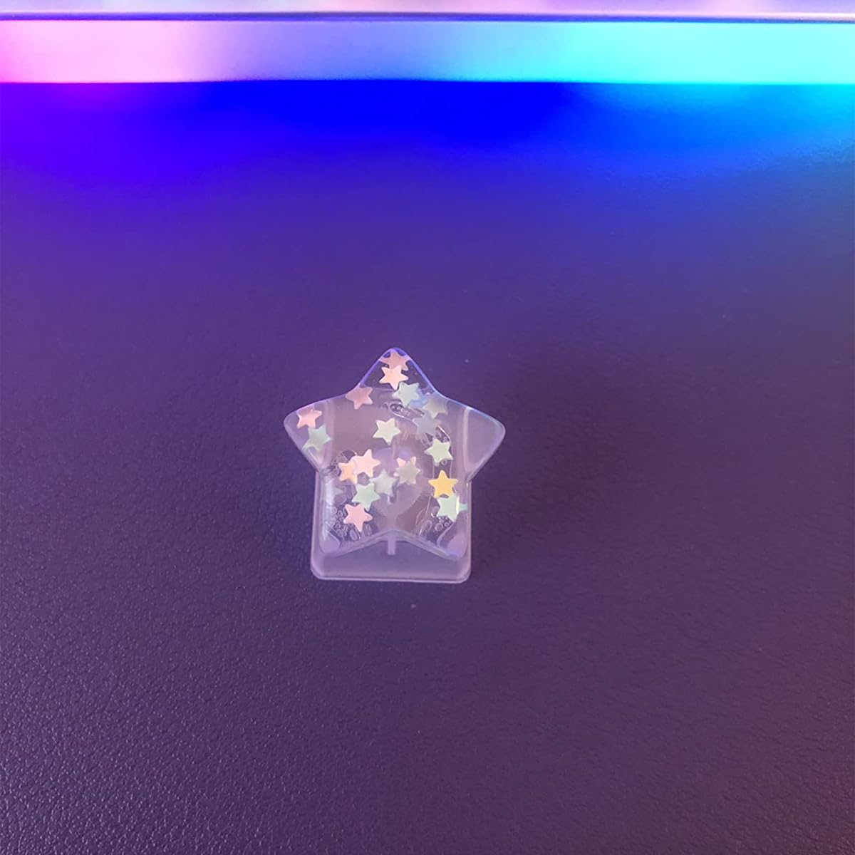 Personalized Transparent Star Keycap Handmade Keycap Oem Profile Keycap Esc Backlit Keycap Gift R4 Height For Mechanical Keyboar