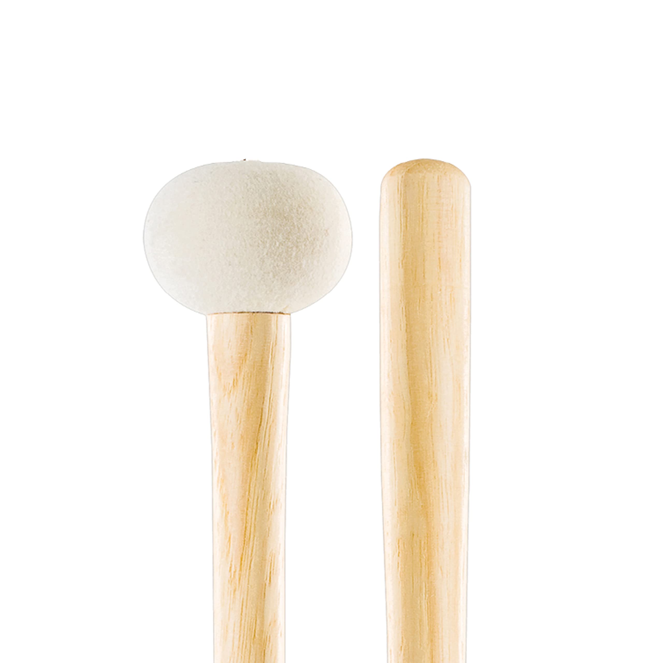 Promark Bass Drum Mallets - Psmb3 Performer Series Special Extra Dense Felt Head - Ideal For 24-26 Inch Bass Drums - American Hi