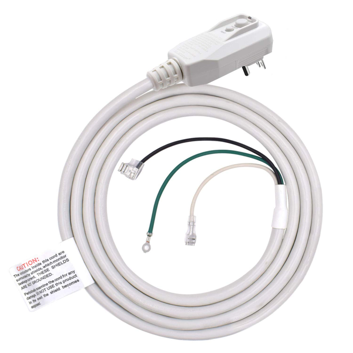 Elegrp 240Vac 15Amp 3600W 14Awg Lcdi Power Cord Plug 60Hz Nema 6 15P For A/C Air Conditioner, E250451 Ul Certified, 7.5Ft Leakag