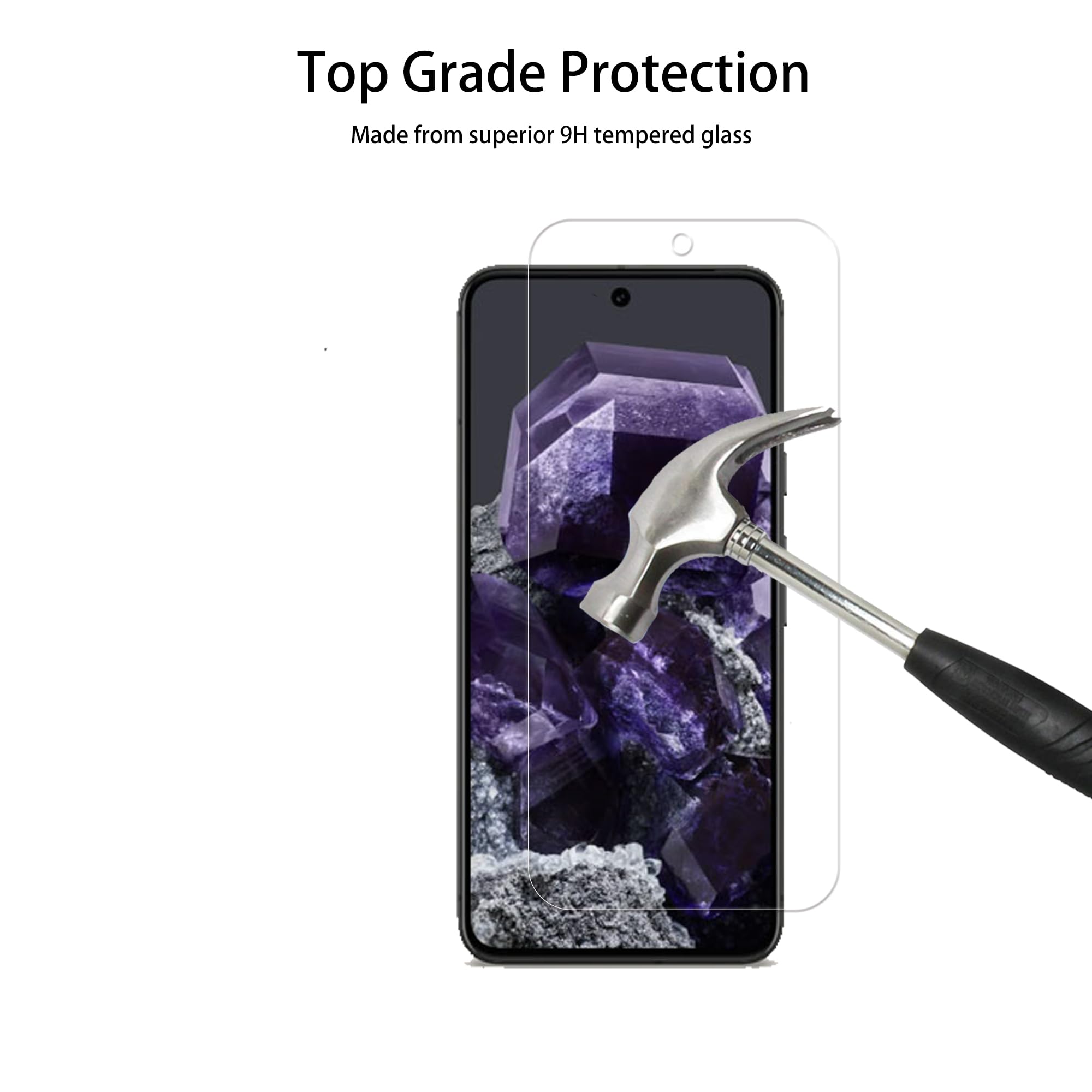 Hkkais Screen Protector For Google Pixel 8 Pro Tempered Glass Film With Easy Alignment Tool 2 Pack