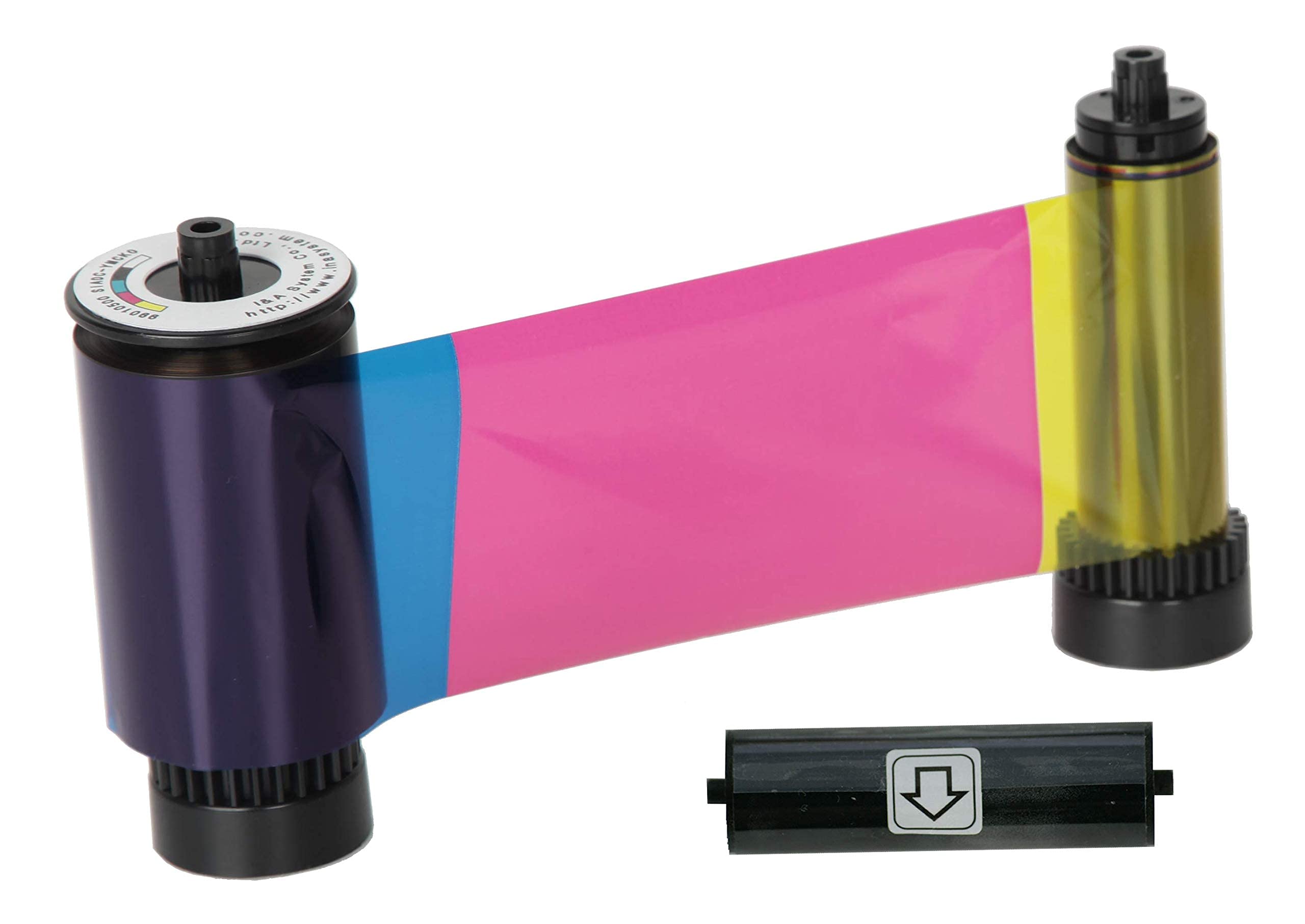 Idp Smart 31 And Smart 51 Series Id Card Printer Ribbon   Ymcko Full Color, Resin Black And Overlay Panel Ribbon With Cleaning R