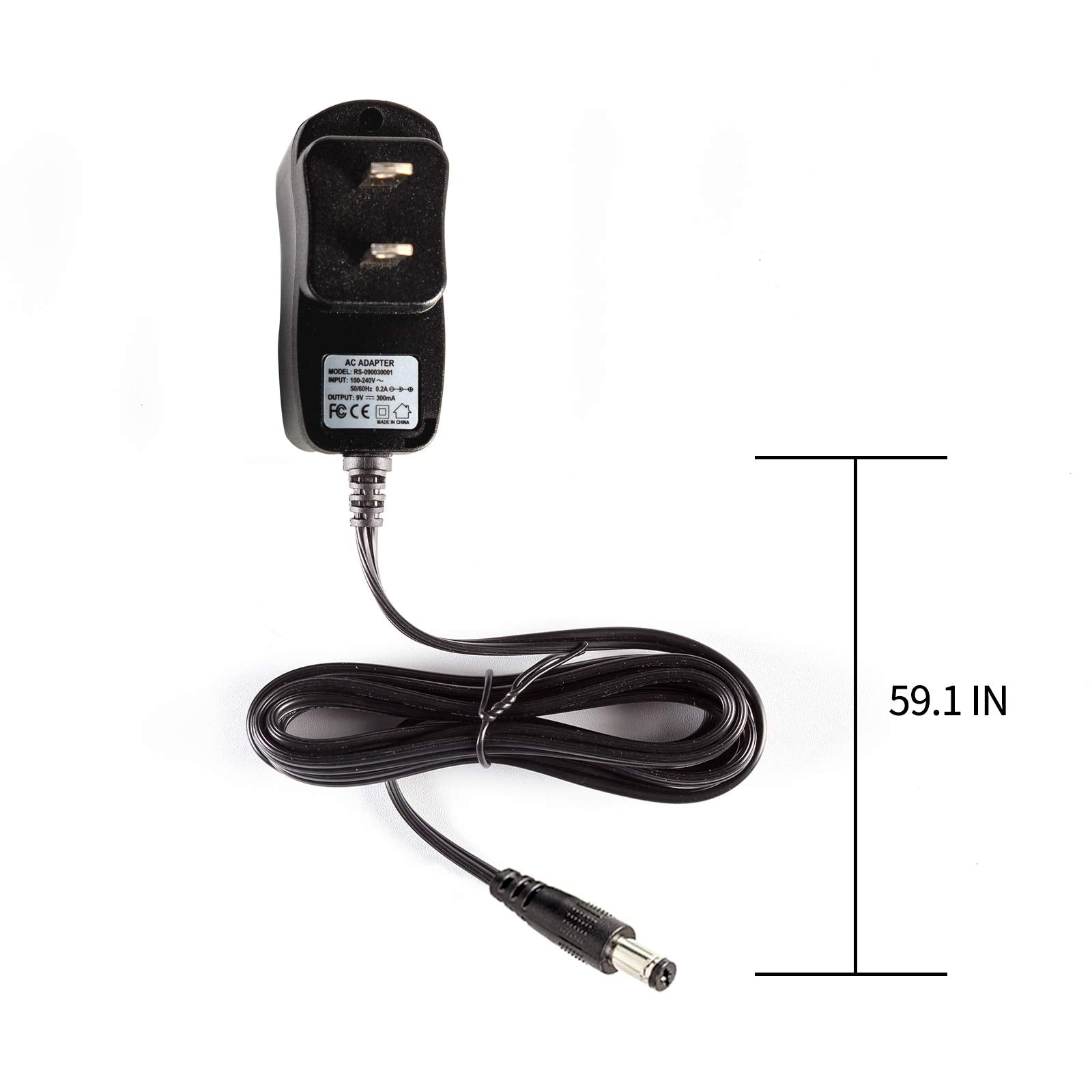 Flamma 9V 300Ma Power Supply For Electric Guitar Effects Pedals Tip Negative