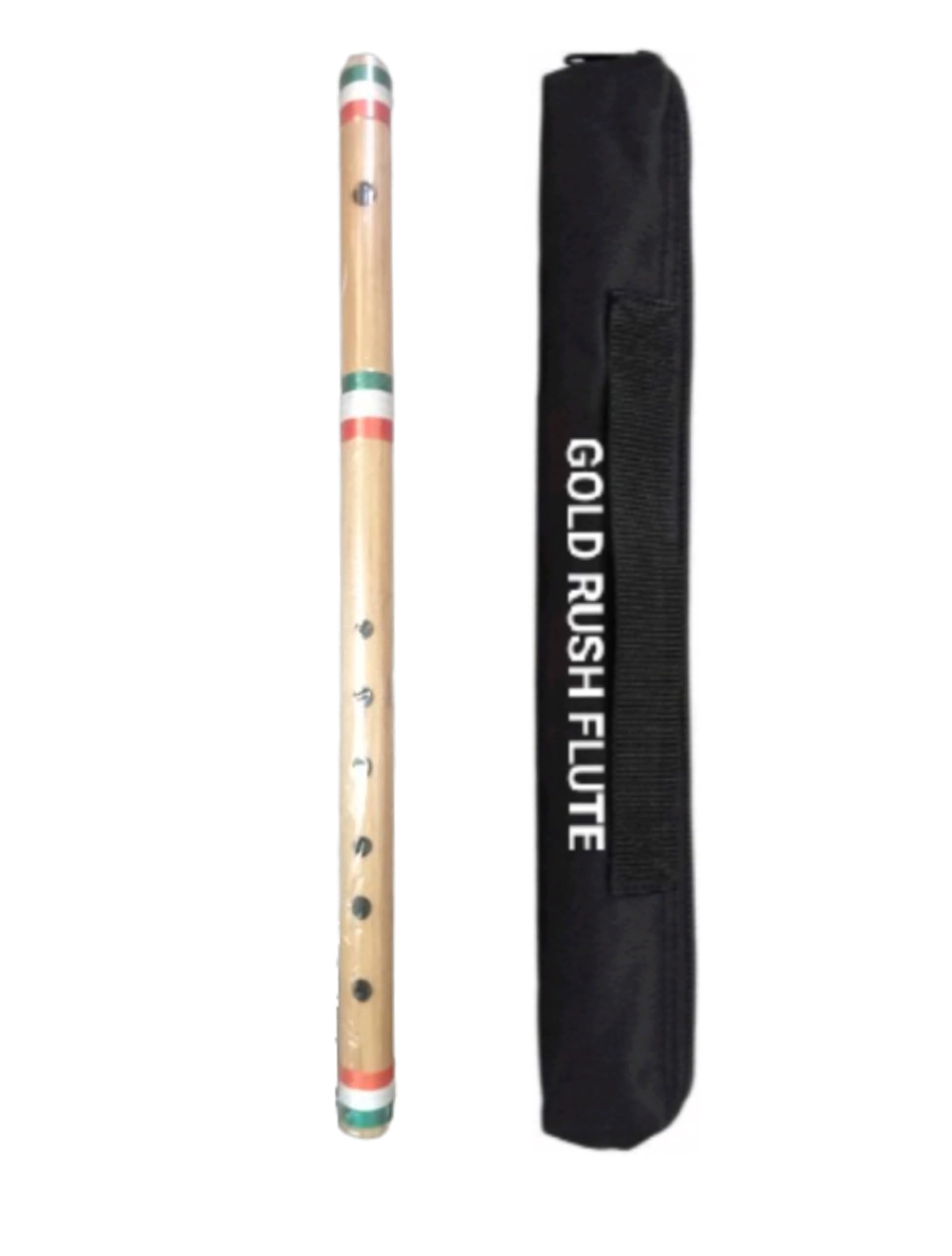 A Sharp Base Indian Professional Regular Right Handed Flute (Bansuri) 22 Inch 56 Cm Length Bamboo With Free Carry Bag Asb01101