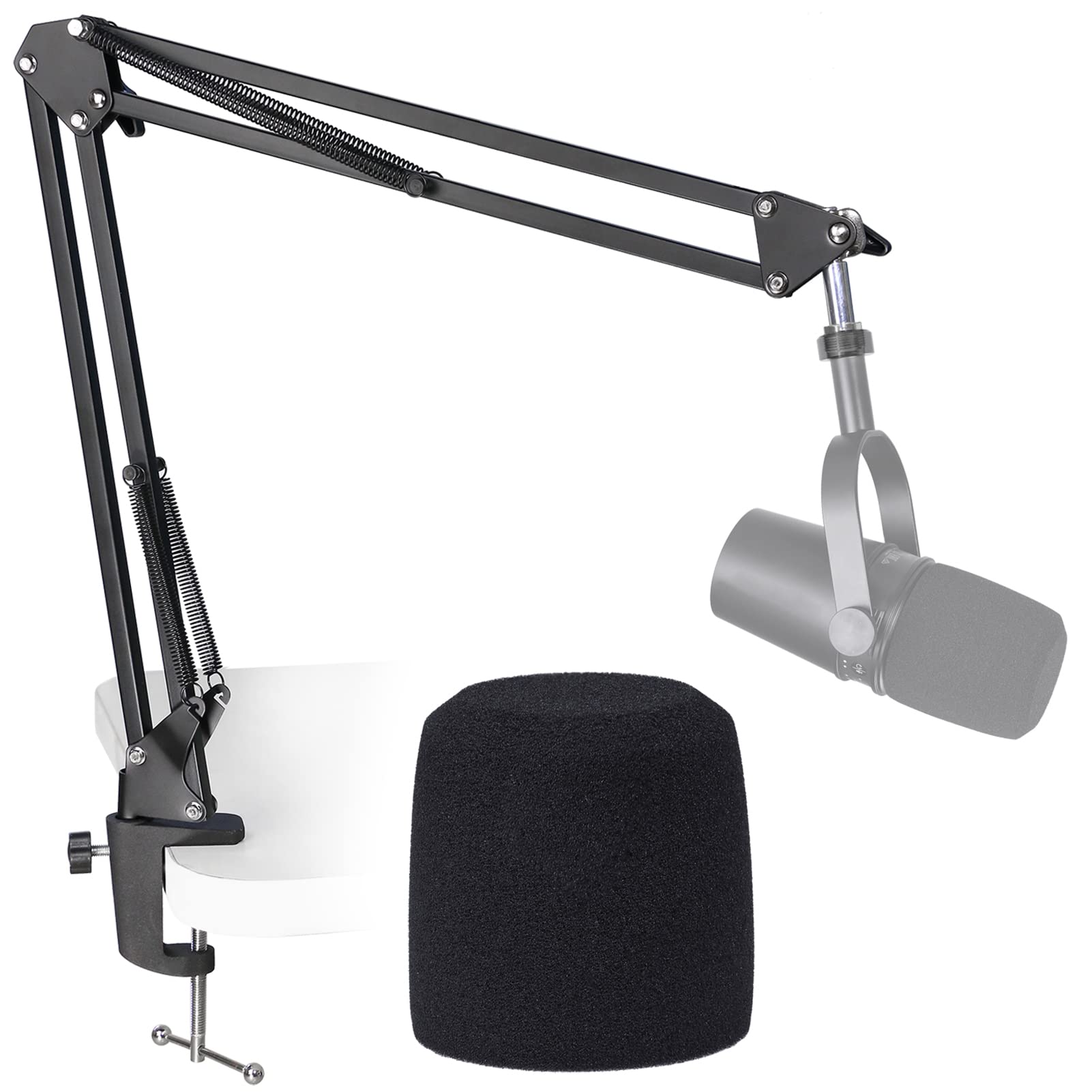 SUNMON Shure MV7 Boom Arm Mic Stand