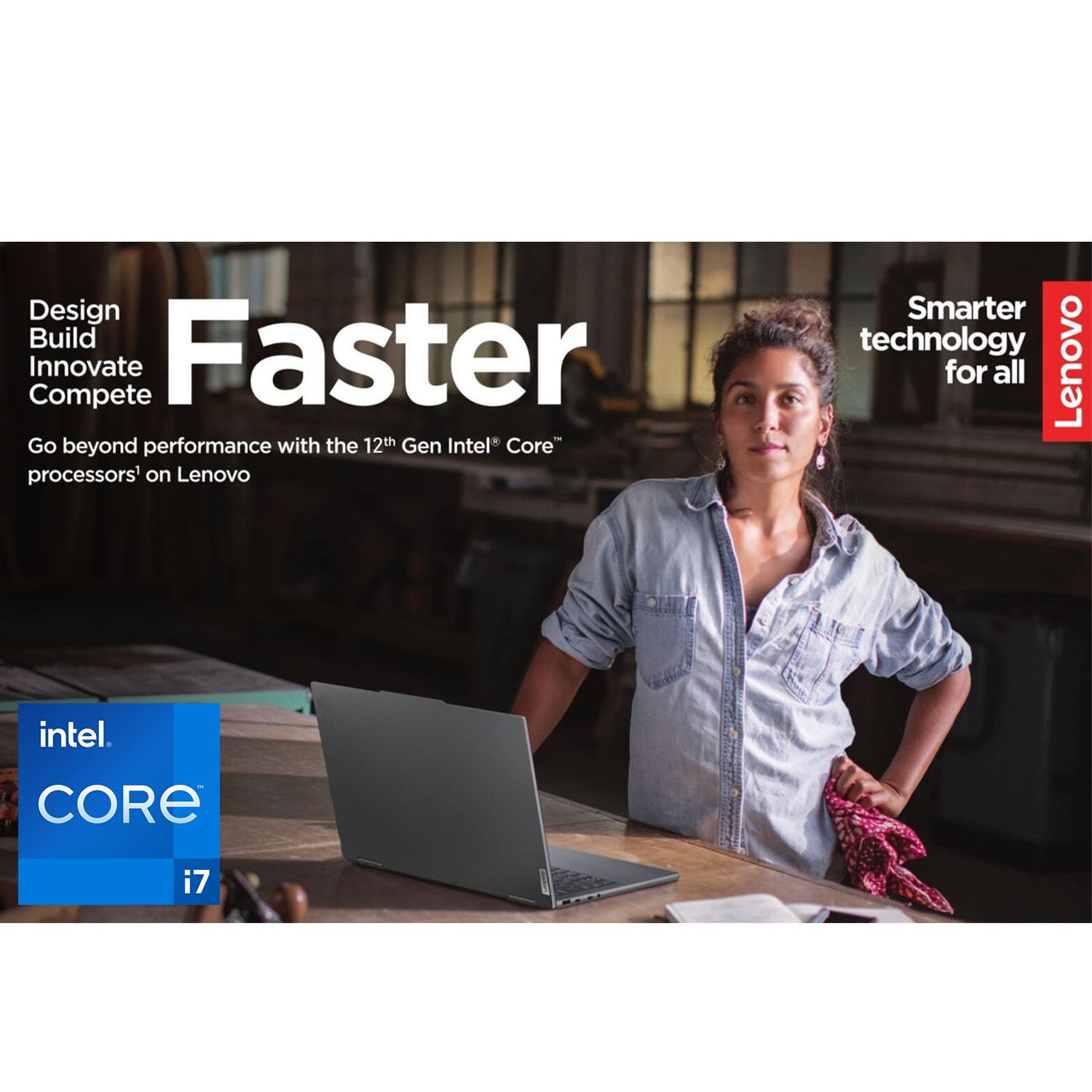 Lenovo Ideapad Laptop, Intel I7 1255U Processor, 15.6 Fhd Ips Anti Glare Screen, 40Gb Ram, 1Tb Pcie Ssd, Backlit Keyboard, Sd Ca