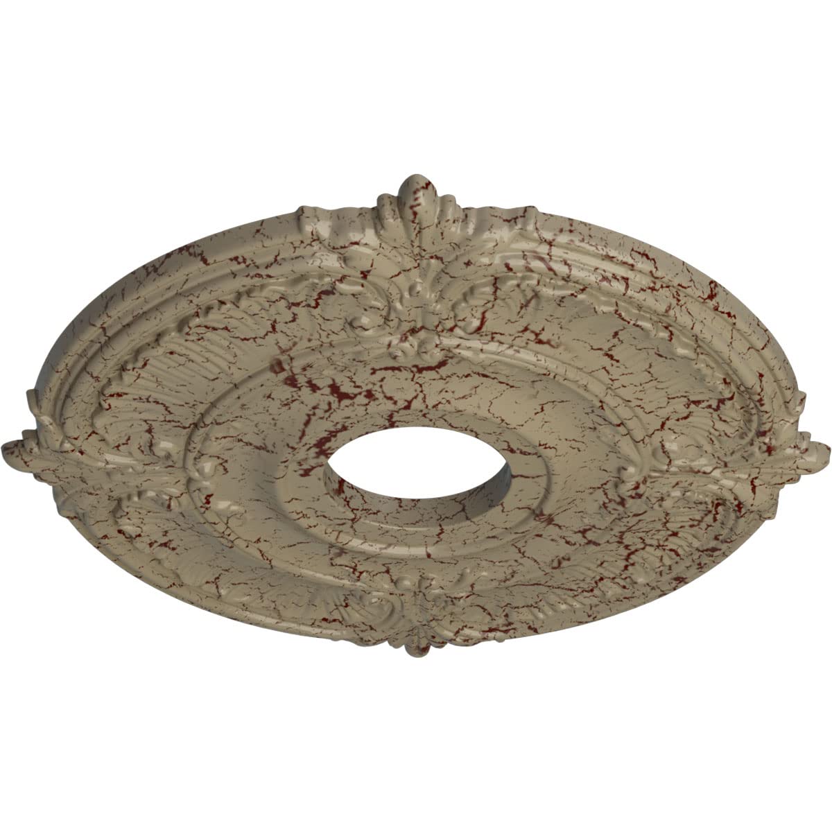 Ekena Millwork Cm18Atgdc Attica Ceiling Medallion, 18''Od X 4''Id X 5/8''P (Fits Canopies Up To 5''), Hand Painted Gobi Desert C