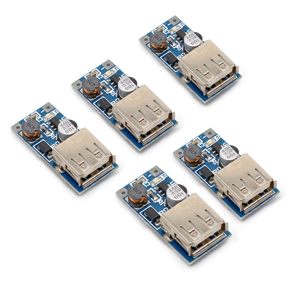 Oiyagai 5pcs PFM 600MA Control DC-DC Converter Step Up Boost Module USB Charger 0.9V-5V to 5V Power Supply Modul TE110