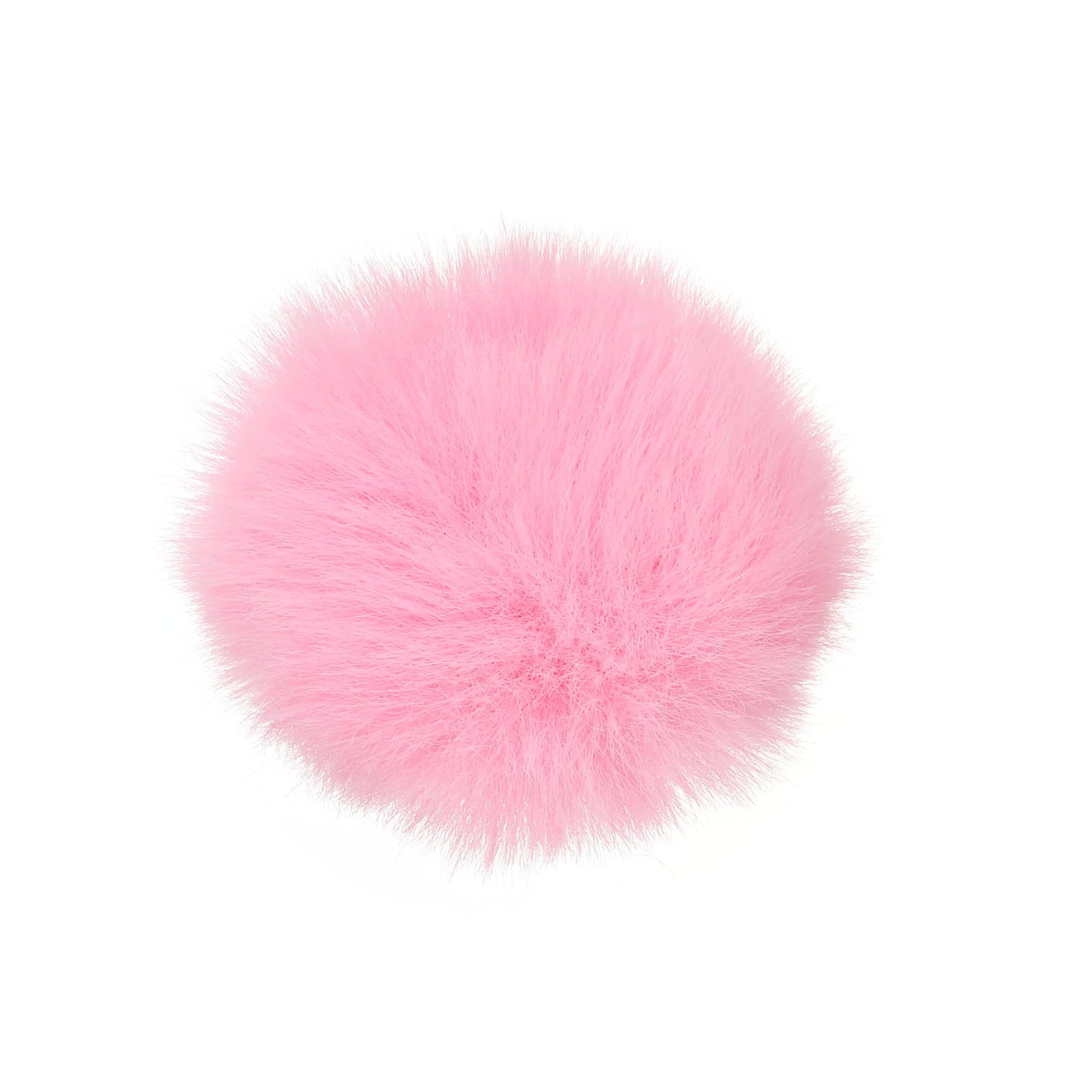 Patikil Furry Microphone Windscreen 7Mm X 65Mm Mic Cover Windshield For Indoor Outdoor Microphone Pink