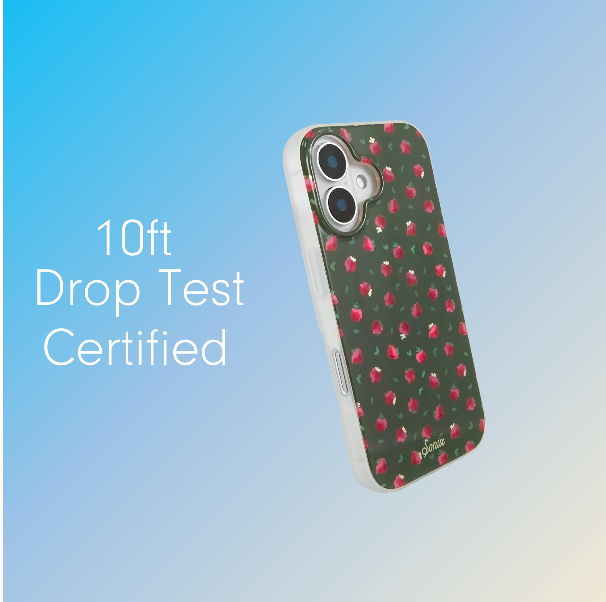 Sonix Case For Iphone 16 | Compatible With Magsafe | 10Ft Drop Tested | Raspberry Delight