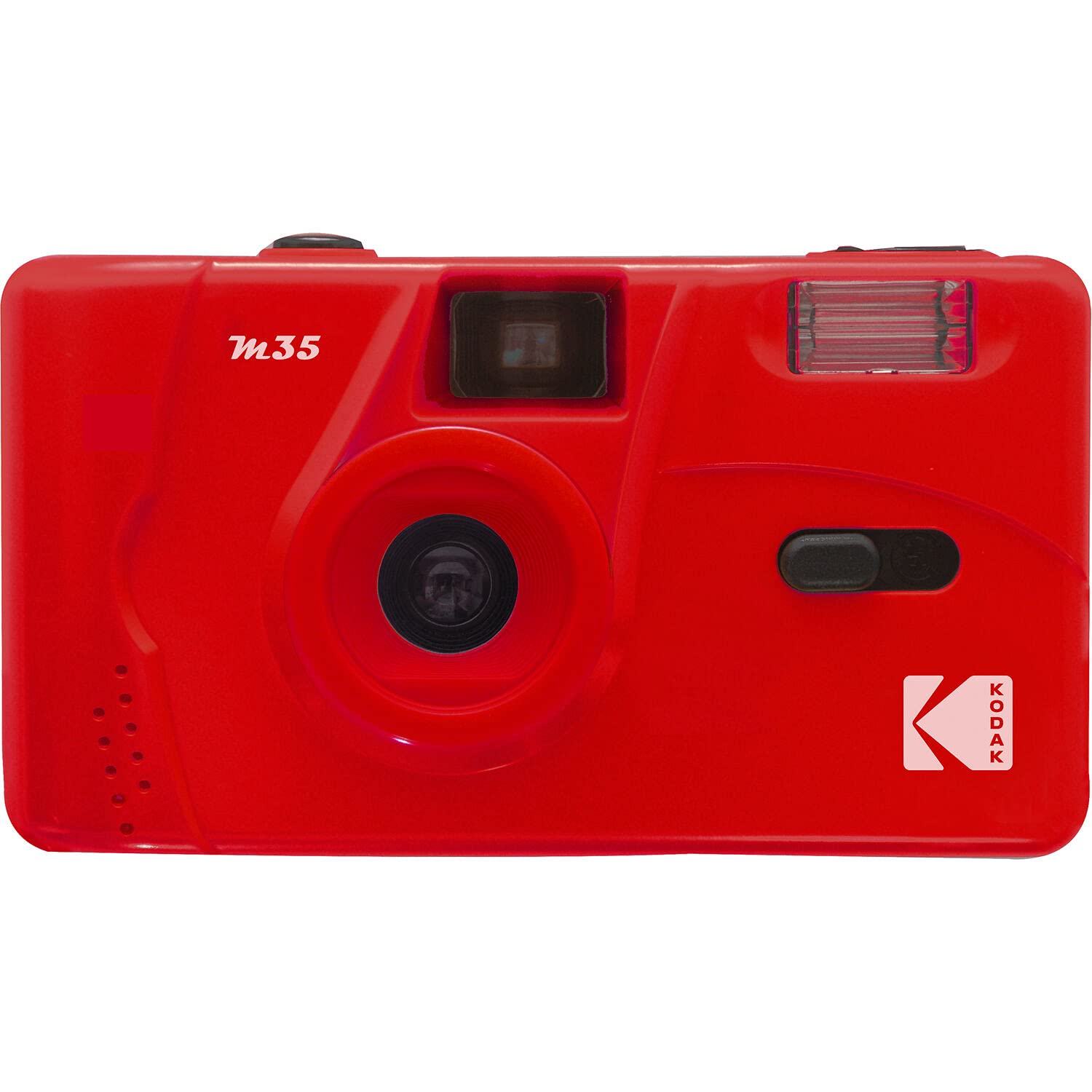 Kodak M35 Da00239 35Mm Rechargeable Camera, Fixed Wide Angle Lens, Optical Viewfinder, Built In Flash, Aaa Battery   Red