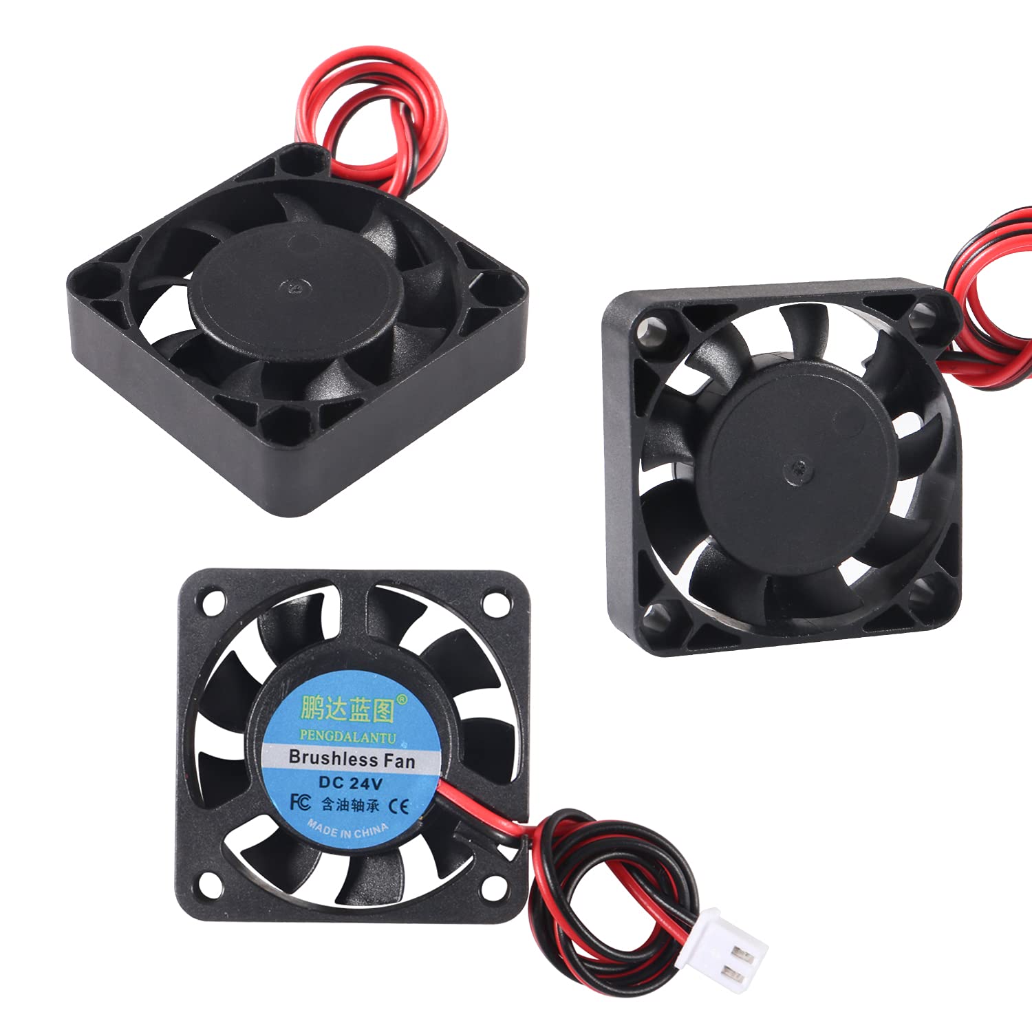 Aediko 6Pcs 4010 Fan Dc 12V 3D Printer Cooling Fan Mini Brushless Fan 40X40X10Mm With 2 Pin Terminal For 3D Printer, Dvr And Oth