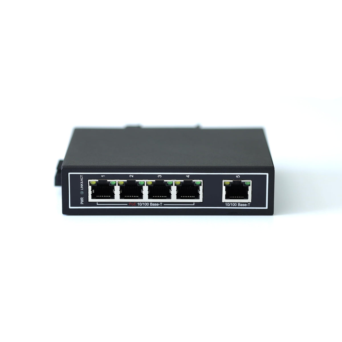 WIWAV WDH-5ET-POE 10/100Mbps Unmanaged 5-Port PoE Industrial Ethernet ...