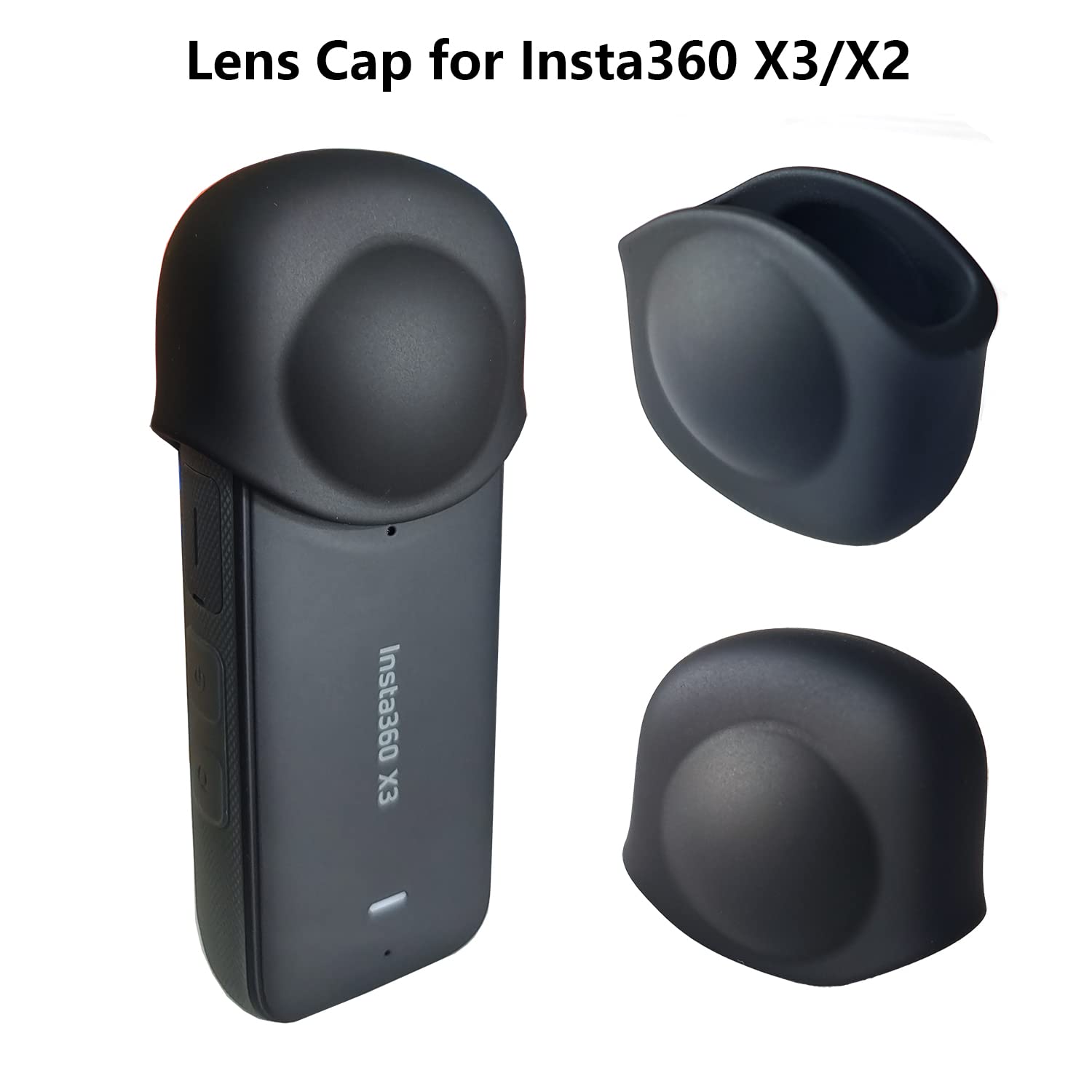 Lens Cap For Insta360 X3 (Black Set)