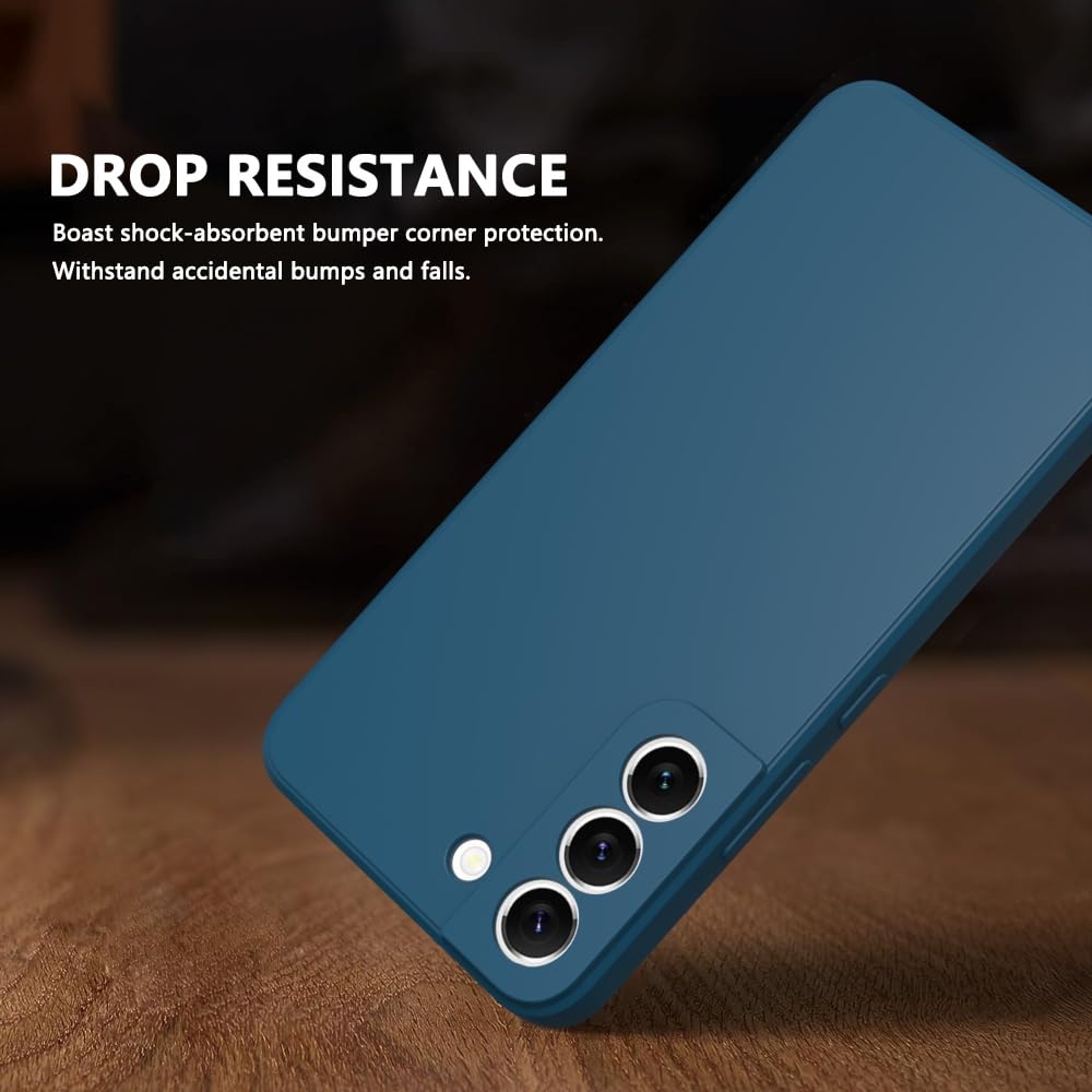 Wogroo For Samsung Galaxy S21 Case Dark Blue, Scratch Resistant With Soft Touch, Slim Thin Phone Cover For Samsung Galaxy S21