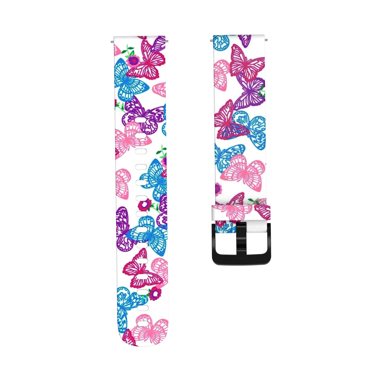 Compatible With Polar Ignite Bands 20Mm Silicone Soft Quick Release Pattern Wristband Replacement Straps For Polar Unite/Ignite