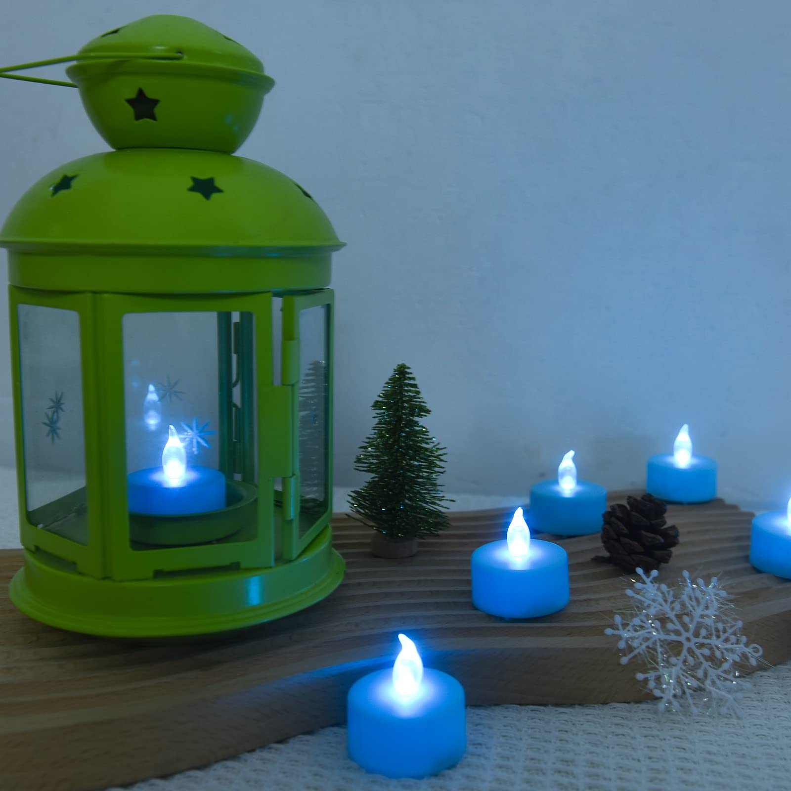 Battery Operated Tea Lights Candles Led Flameless Flickering Votive Electric Candle Lamp Long Lasting 200 Hours,24 Pack Realisti