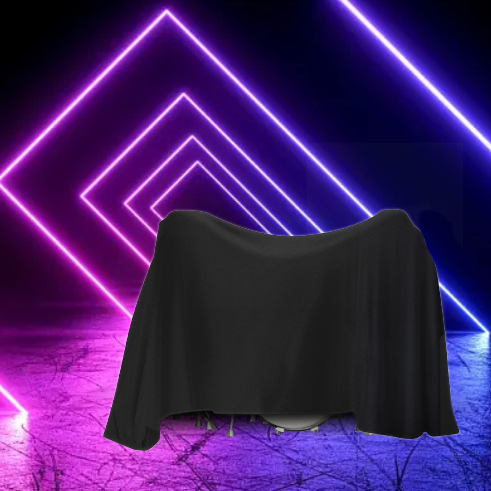 Drum Set Dust Cover With Sewn-In Sewn-In Weighted Corners Windproof Drum Kit Cover For Outdoor Musical Instruments (80 X 108 Inc