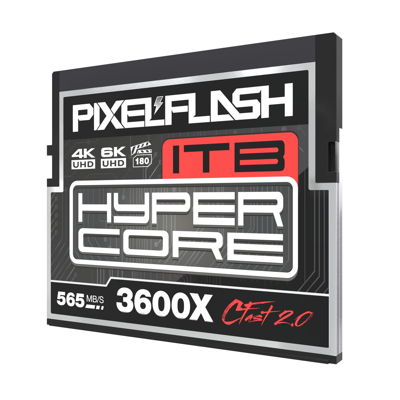 Pixelflash 1Tb Cfast 2.0 Card 3600X Hypercore 575Mb/S Sata3 Vpg180, Cfast Card For Dslr Cinematic Video & Photo Cams Lab Tested, Certified Flash Memory 1 Tb 2025 Model