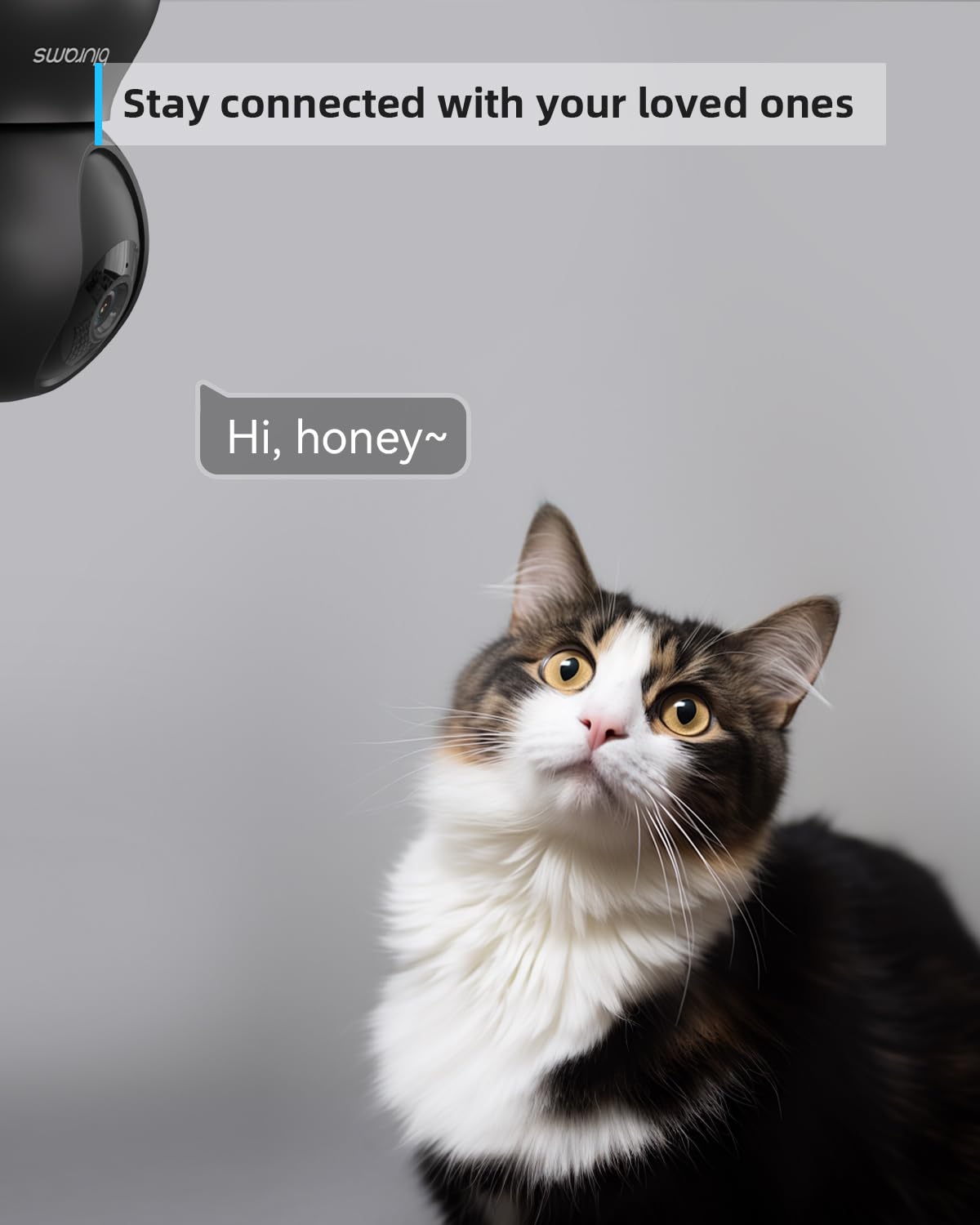 Blurams Security Camera, 2K Indoor Camera 360 Pet Camera For Home Security With Phone App, Motion Tracking, 2 Way Audio, Ir Nigh