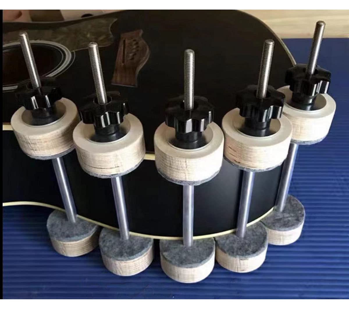 Jiayouy 9.8Inch Guitar Making Tools Repair Guitar Spool Clamp Cracks Repair Luthier Tools 5Pcs