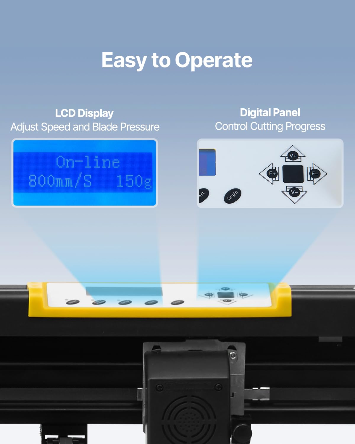 Vevor Vinyl Cutter Machine, 34 In / 870 Mm Max Paper Feed Cutting Plotter, Automatic Camera Contour Cutting Lcd Screen Printer W