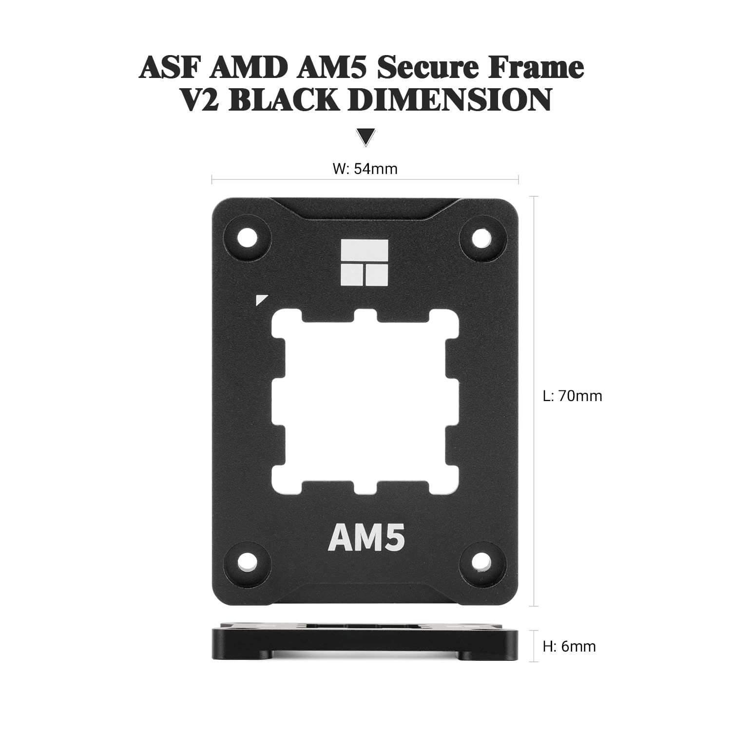 Thermalright Asf Black V2 Am5 Cpu Holder, Am5 Safety Fixed Frame, Am5 Secure Frame, Corrective Anti Bending Fixing Frame, Am5 An
