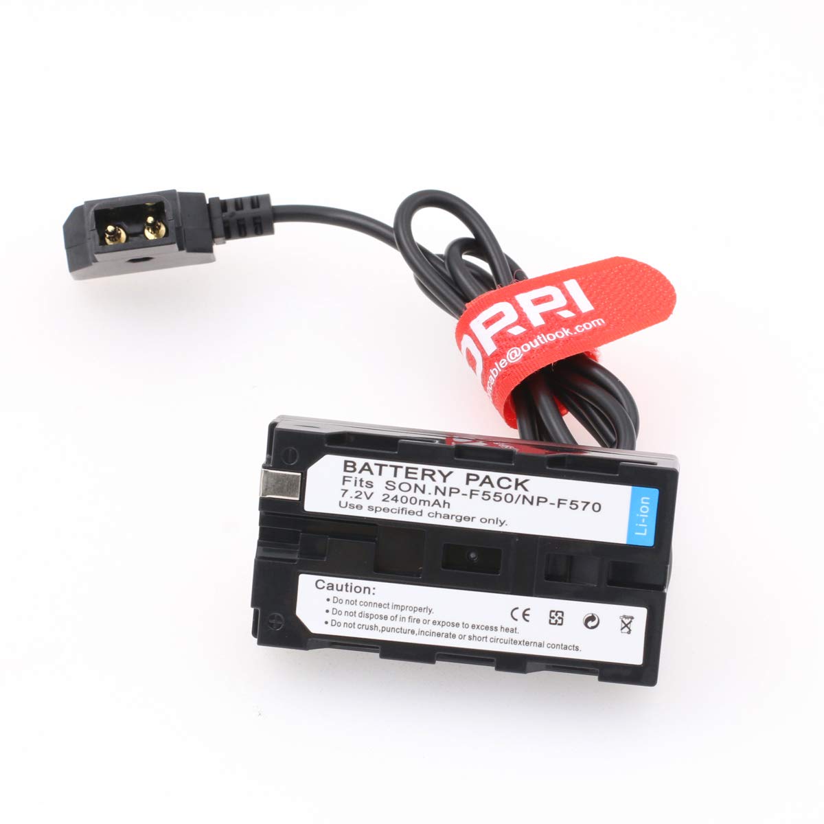 Drri Np F Dummy Battery Dc Coupler Dtap Adapter Cable For Sony Np F990 Np F970 F960 F770 F750 F550