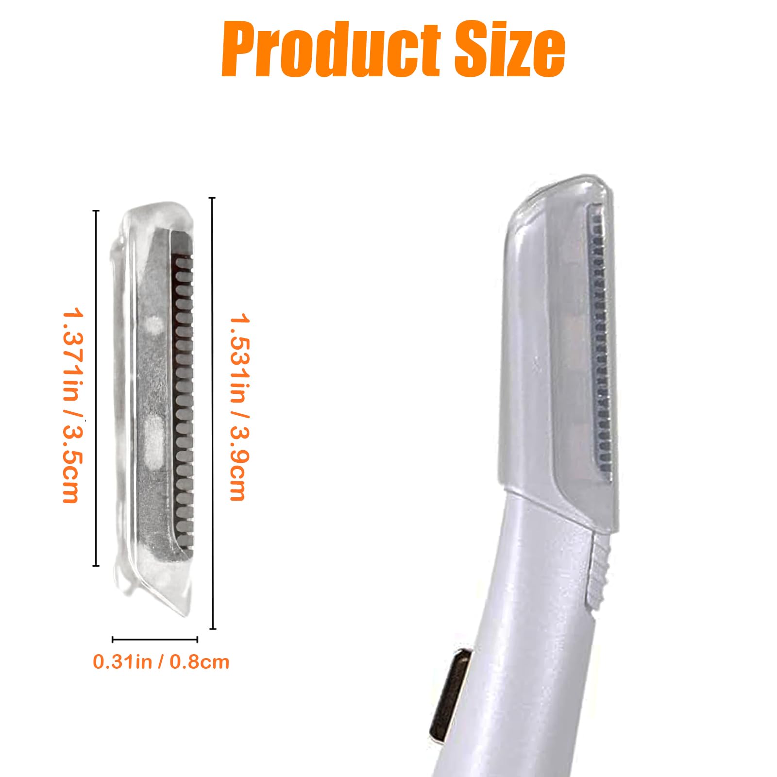 18 Pieces For Flawless Replacement Heads For Finishing Touch Flawless Dermaplane Glo, Lighted Facial Exfoliator, Replacement Bla