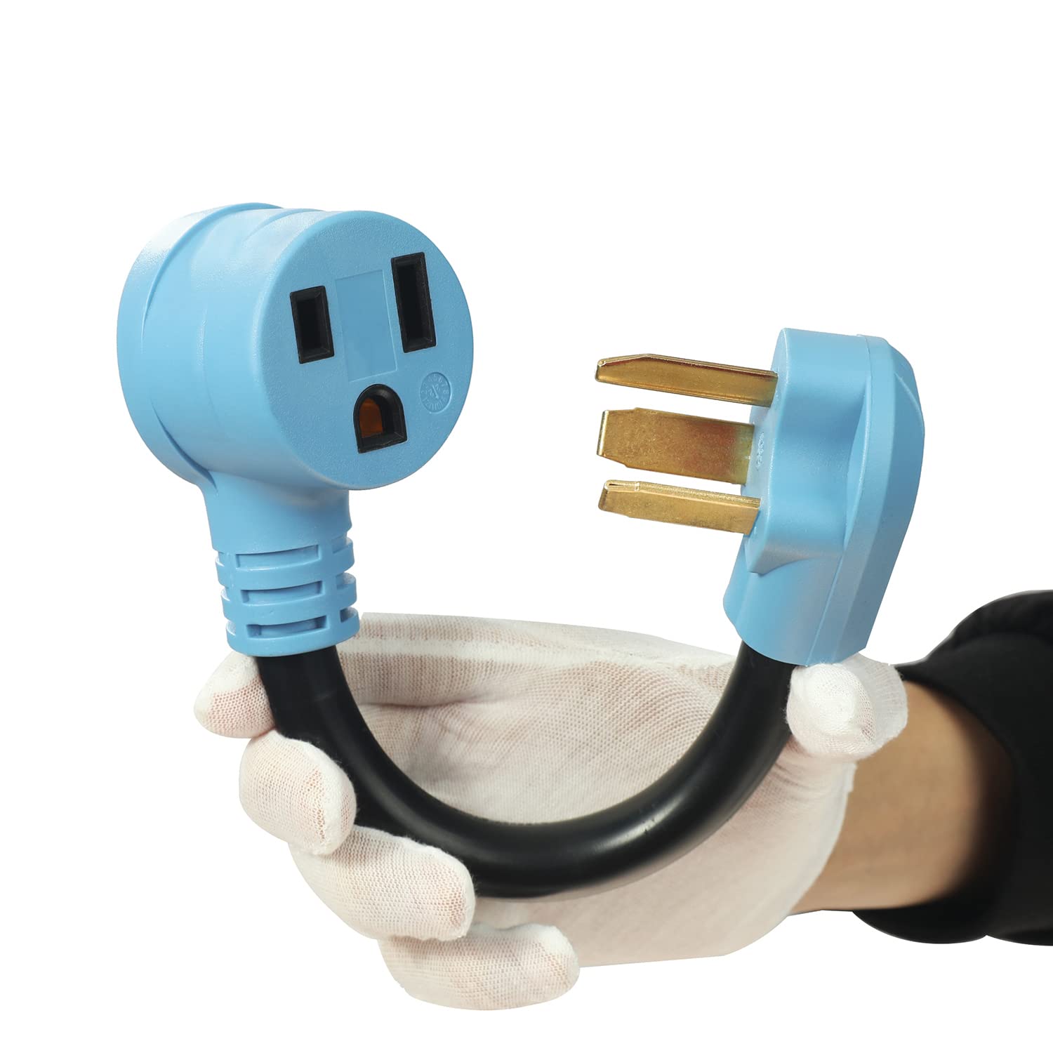 3 Prong 30 Amp Dryer Plug To 50 Amp Welder Adapter,Nema 10 30P To 6 50R 30 To 50 Amp Dryer To Welder Plug Adapter,For A 30A Drye