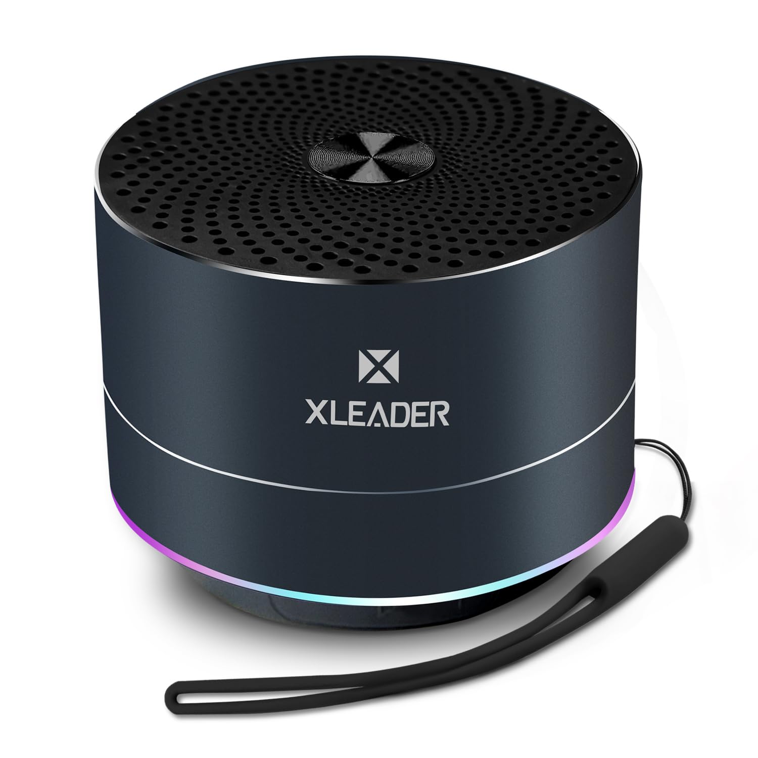 XLeader A6 Small Bluetooth Speaker, IPX7 Waterproof Speaker with Lanyard, Custom Bass Radiator, Built in Mic, Mini Portable Wire