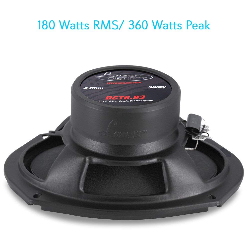 Lanzar 3 Way Universal Car Stereo Speakers   200W 5    X 7    / 6    X 8    Universal Oem Quick Replacement Component Speakers V