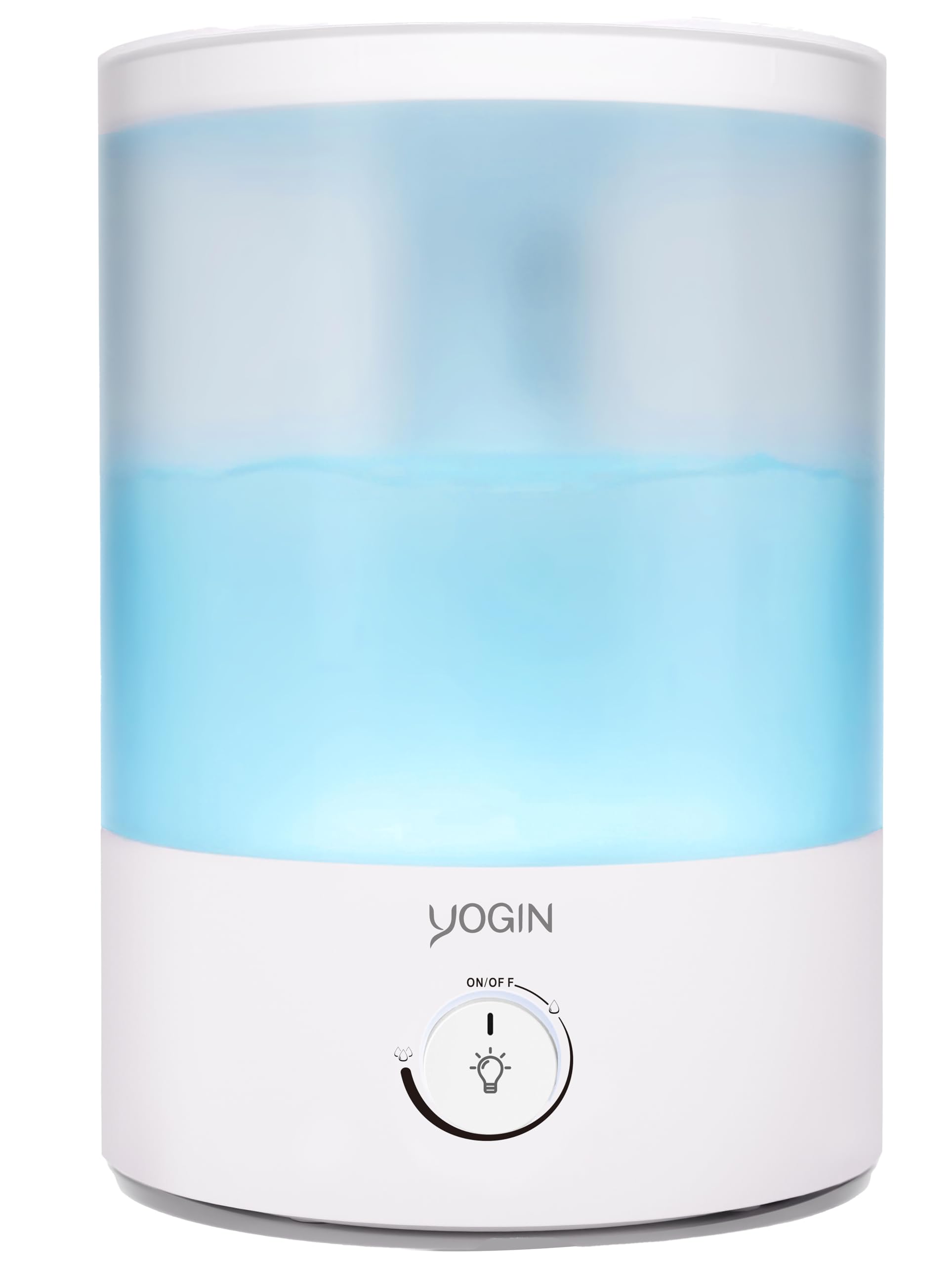 Yogin Humidifiers For Bedroom Large Room,Top Fill 2.5L Ultrasonic Cool Mist Humidifiers For Baby Nursery And Plants,Up To 24 Hou