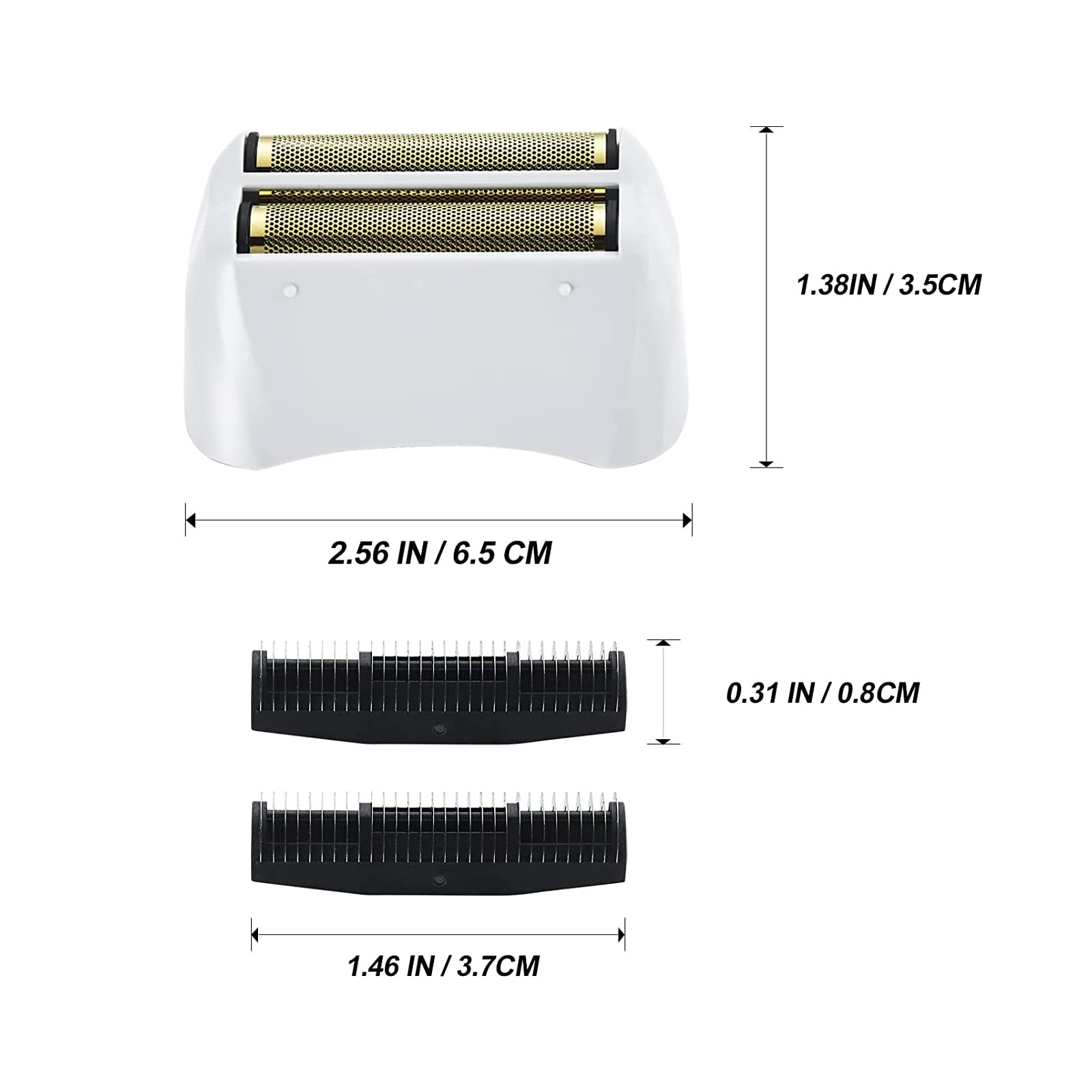 Vallnei Pro Shaver Replacement Foil And Cutters Compatible With Andis 17150(Ts 1)/17155/17200 Shaver Profoil Lithium Replacement
