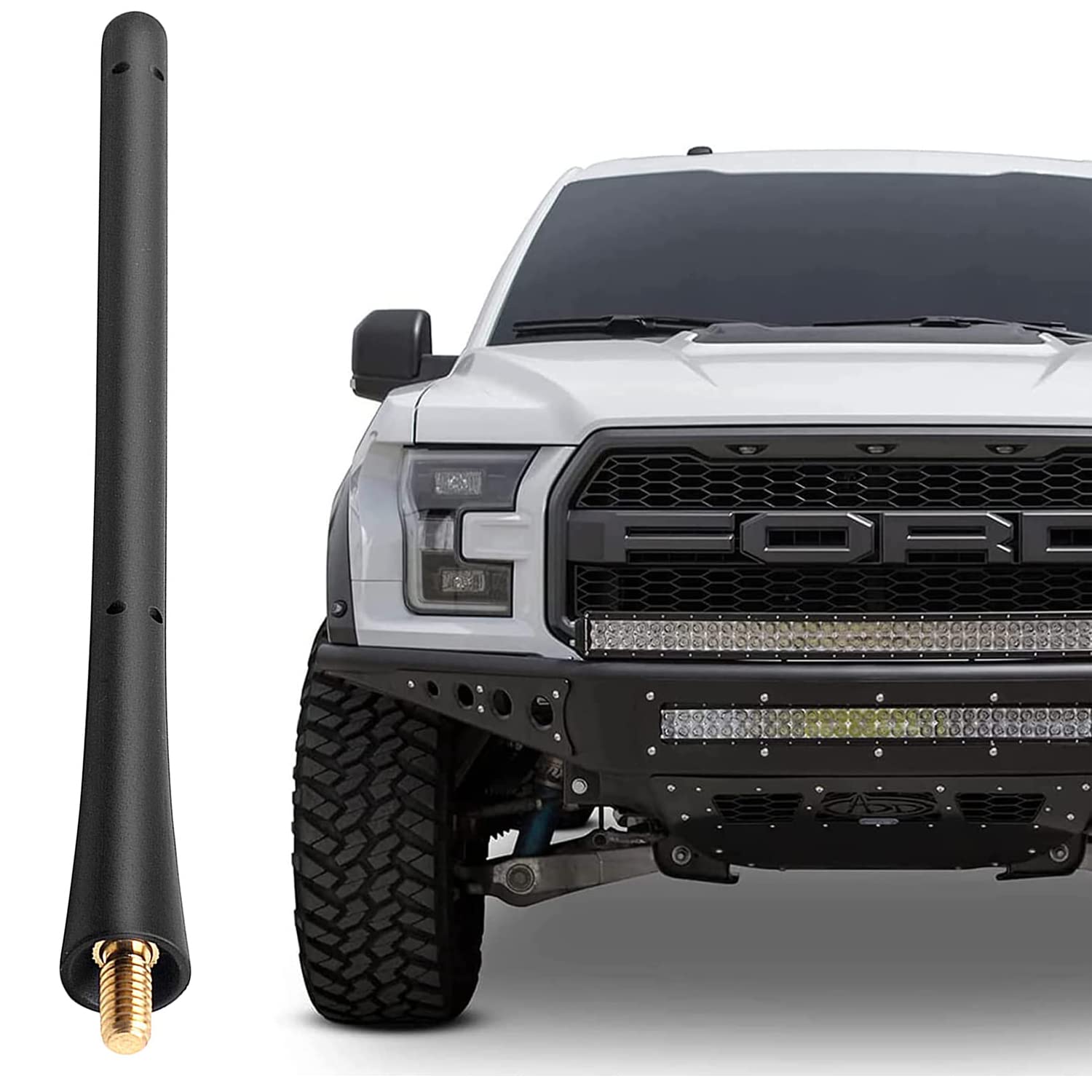 Car Antenna For Ford F150 F250 F350 2009 2025, Ford F150 F 150 Antenna Replacement, 7 Inch Short Pickup Truck Ford F150 Accessories For Fm Am Radio Reception