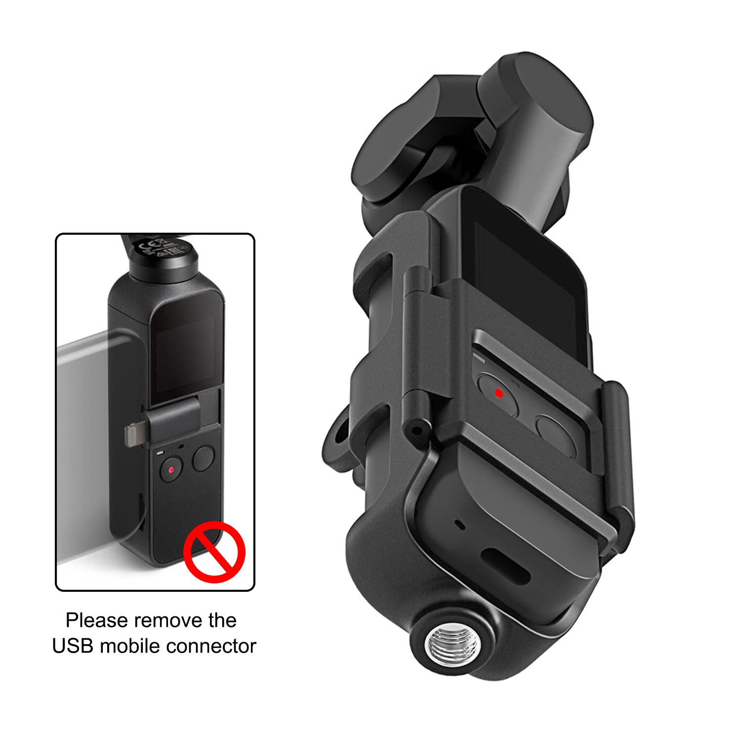 3 In 1 Tripod And Action Gopro Mount Stand Bracket For Dji Osmo Pocket For Dji Pocket 2, Action Cam Mount With Tripod Mount And Screw, For Dji Osmo Pocket Accessories Kit Tripod And Gopro