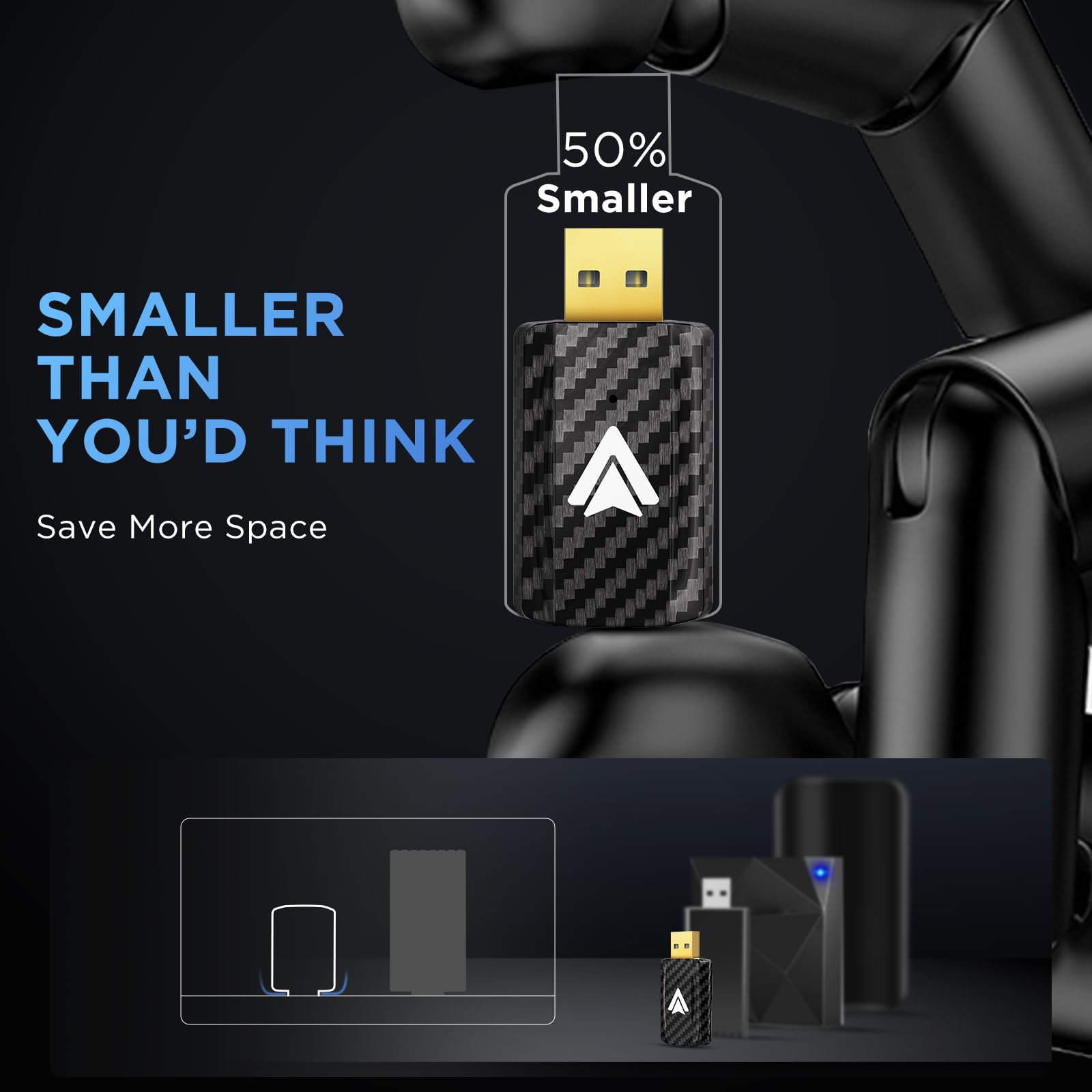 Msxttly Android Auto Wireless Adapter For Car Small Android Auto Dongle For Converts Wired Android Auto To Wireless Android Auto