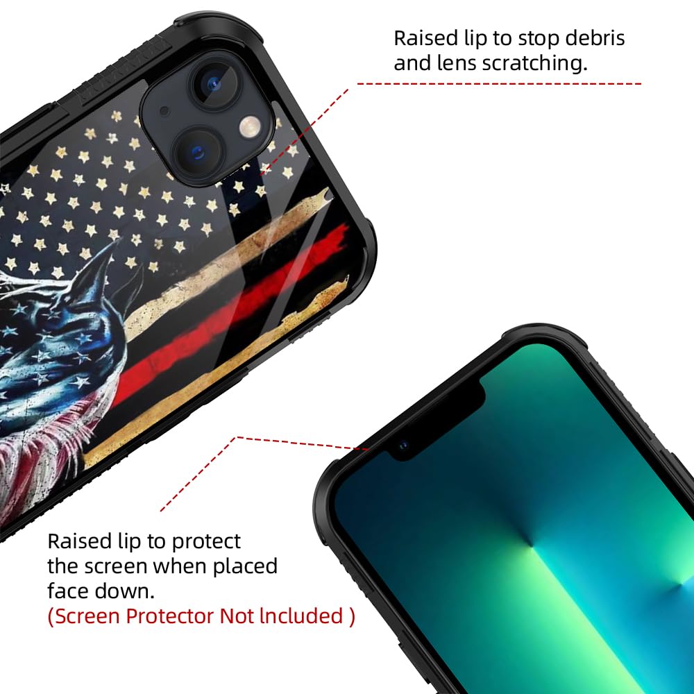Zhuxuxitt Case For Iphone 15 Max/Plus Case,Flag Horse Case For Iphone 15 Max/Plus Design For Men Boys [Anti-Scratch] Non-Slip+Sh