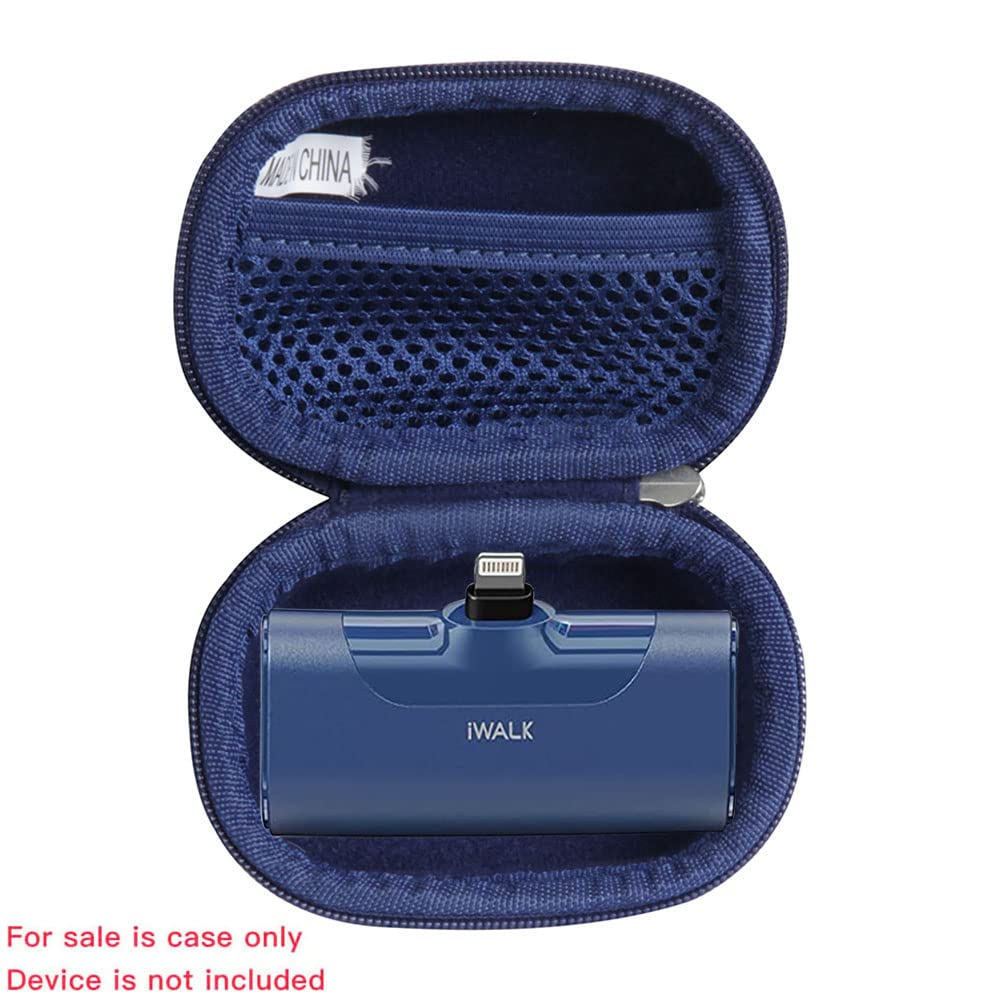 Hermitshell Hard Travel Case For Iwalk 3350Mah / Iwalk 4500Mah Ultra-Compact Power Bank (Only Case) (Blue)