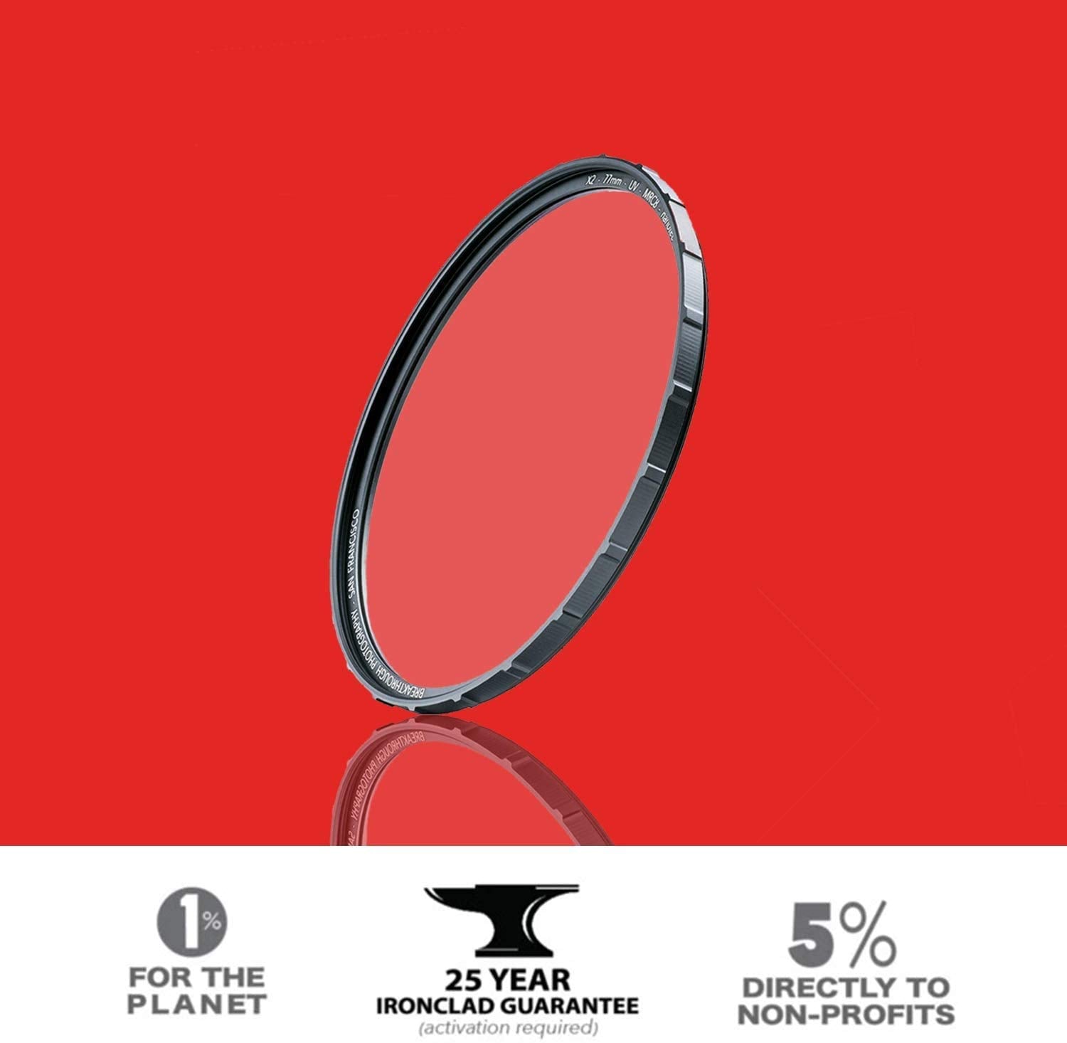86Mm X2 Uv Filter For Camera Lenses   Uv Protection Photography Filter With Lens Cloth   Mrc8, Nanotec Coatings, Ultra Slim, Tra