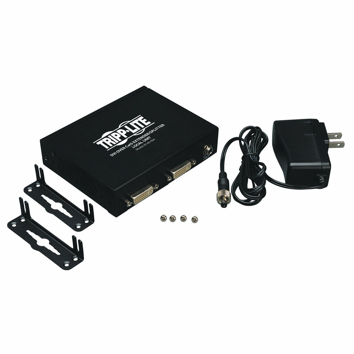 Tripp Lite 4 Port Dvi Over Cat5 / Cat6 Extender Splitter, Video Transmitter 1920X1080 At 60Hz(B140 004) , Black