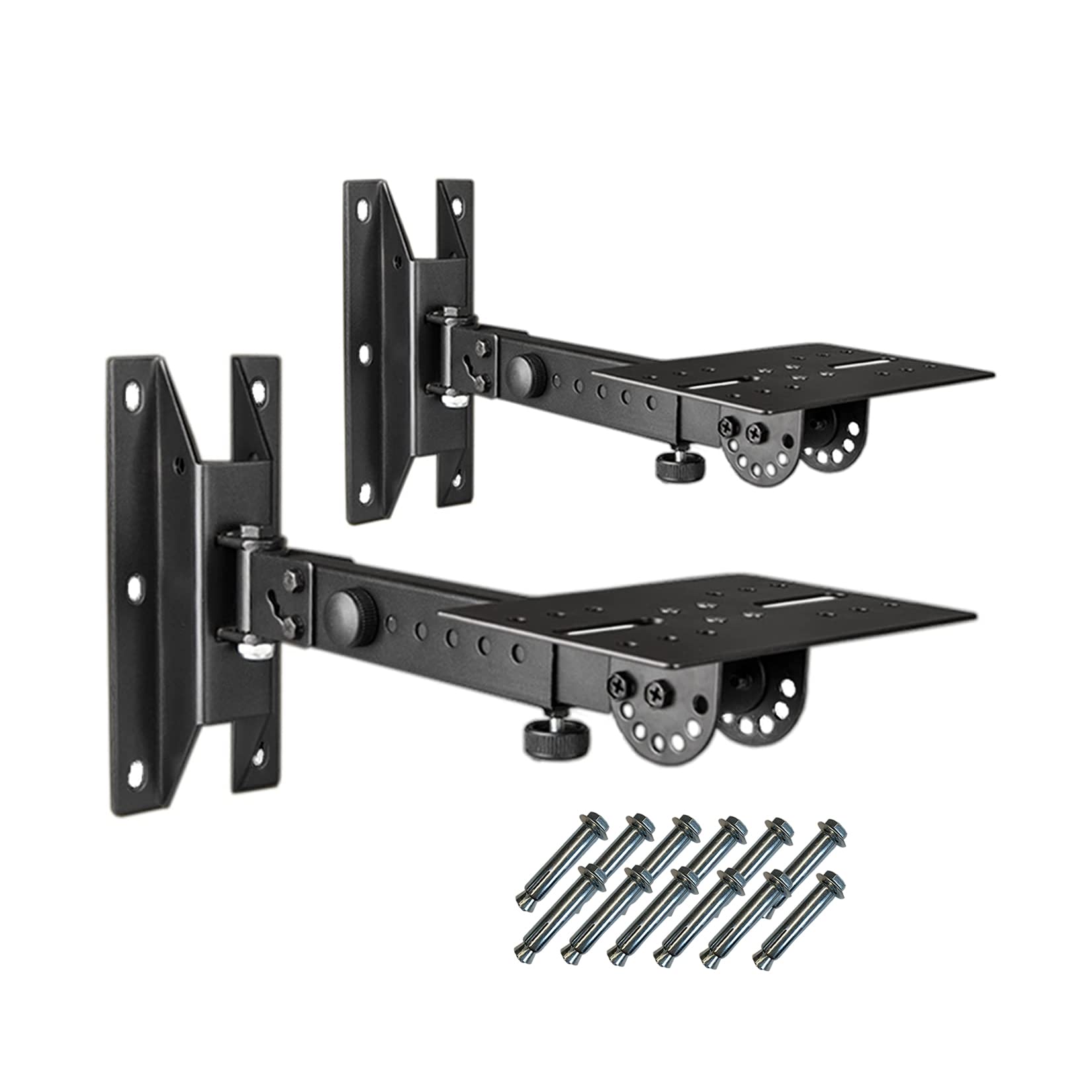 Bigalleons Sps 508 Speaker Wall Mount Stand, Rotatable Angle, Adjustable Swivel Tilt Speaker Mount Bracket, Home Surround Sound