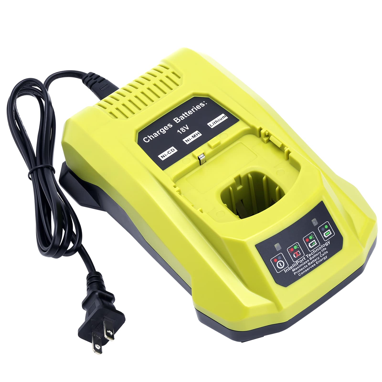 18 Volt P117 Rapid Charger Replace For Ryobi 12V 18V Battery One+ Lithium Ion/Nicad/Nimh Battery P102 P108 P189 P197 P103 P105 P